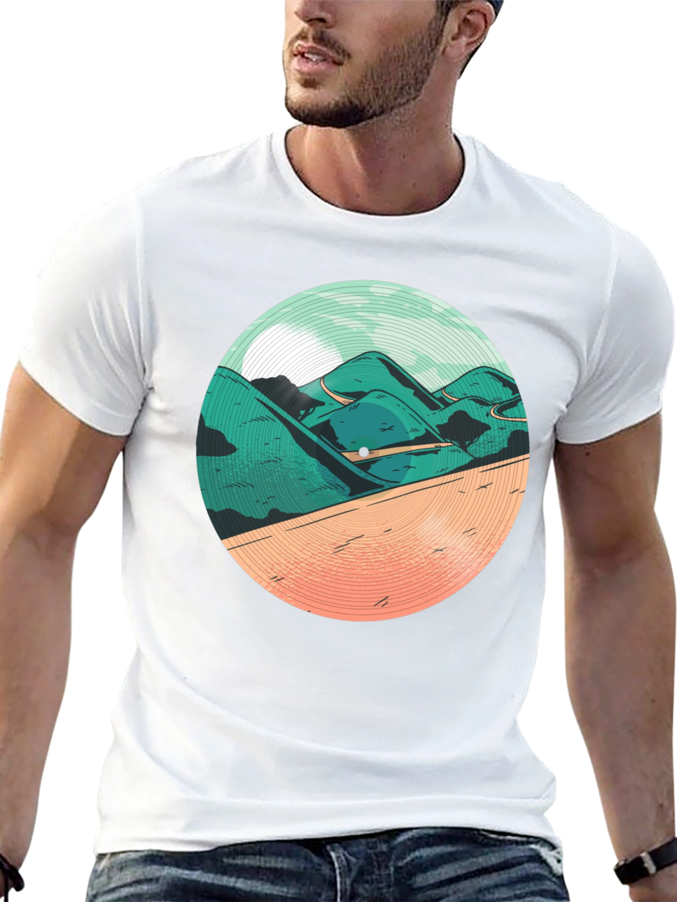 Mountain Vinyl Graphic Tee