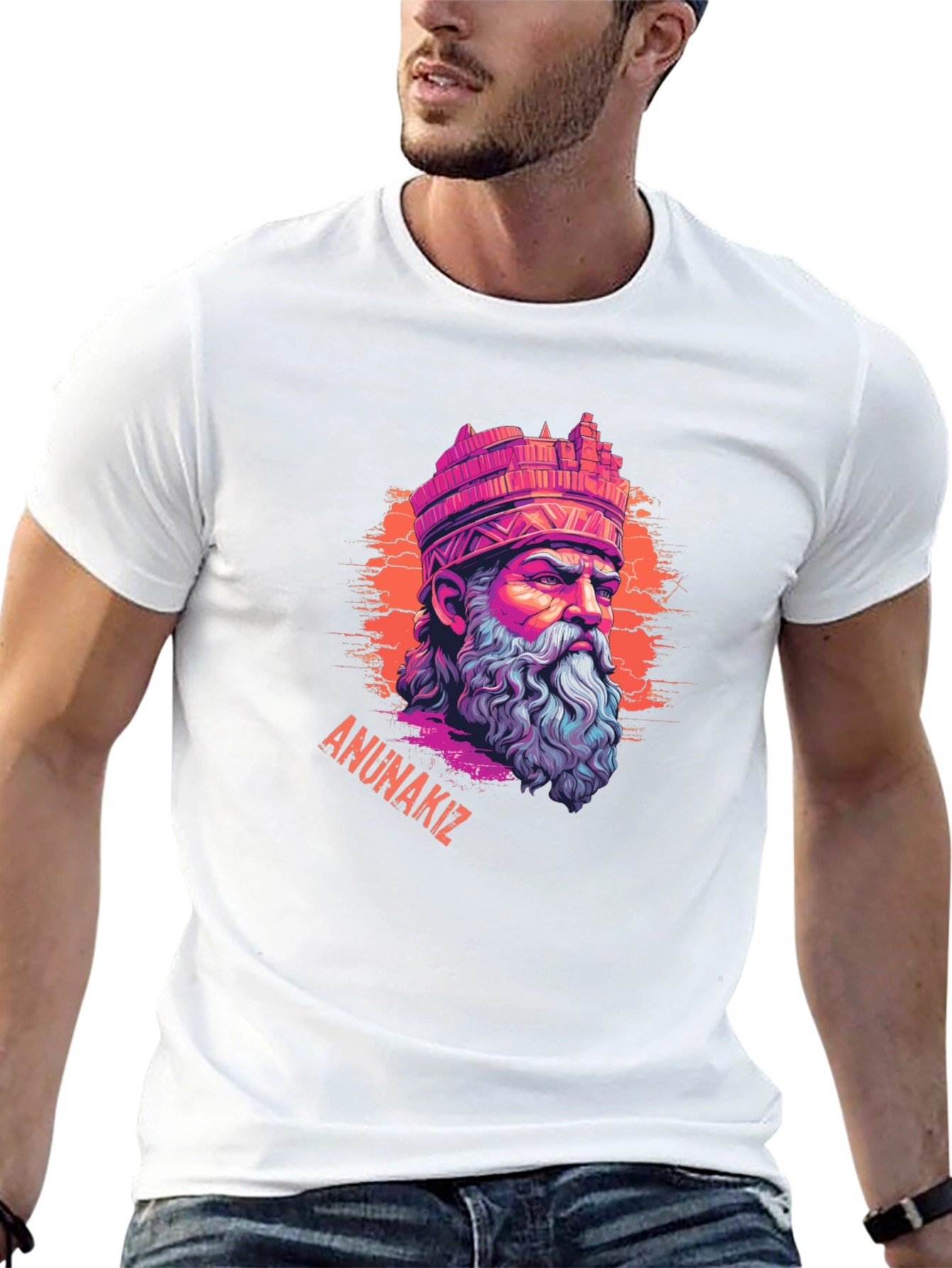 Anunnakiz Graphic Tee - Sumerian God Design T-Shirt