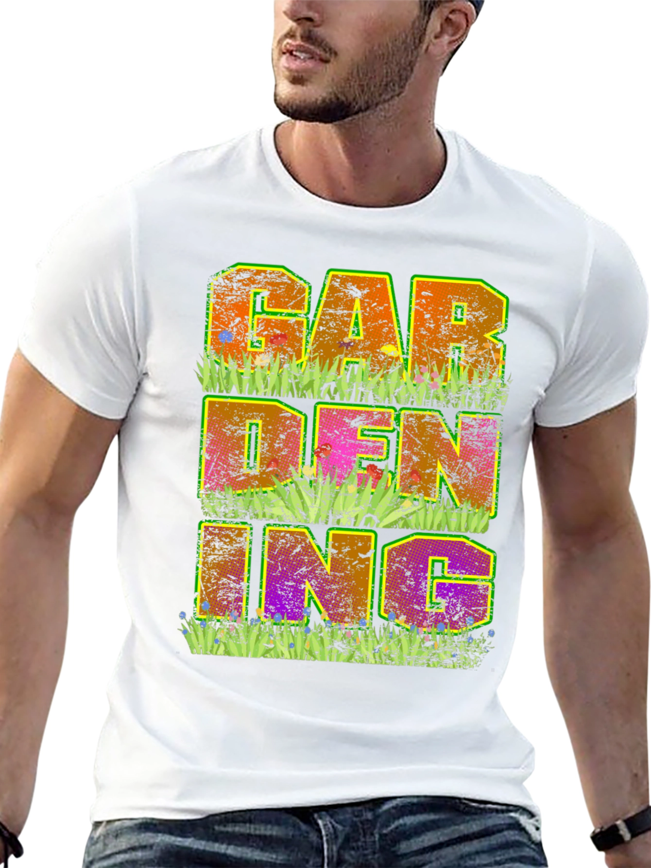 Gardening Graphic T-Shirt - Mens Black Tee