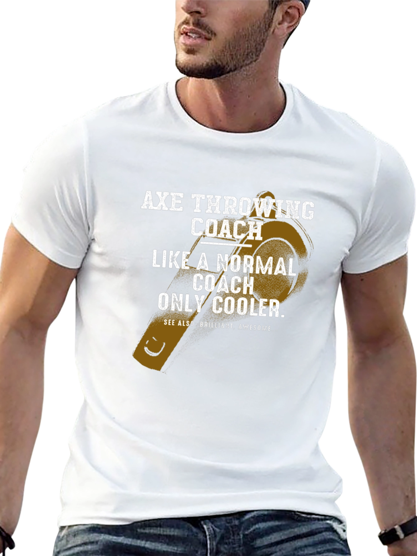 Axe Throwing Coach T-Shirt - Cool & Unique Tee