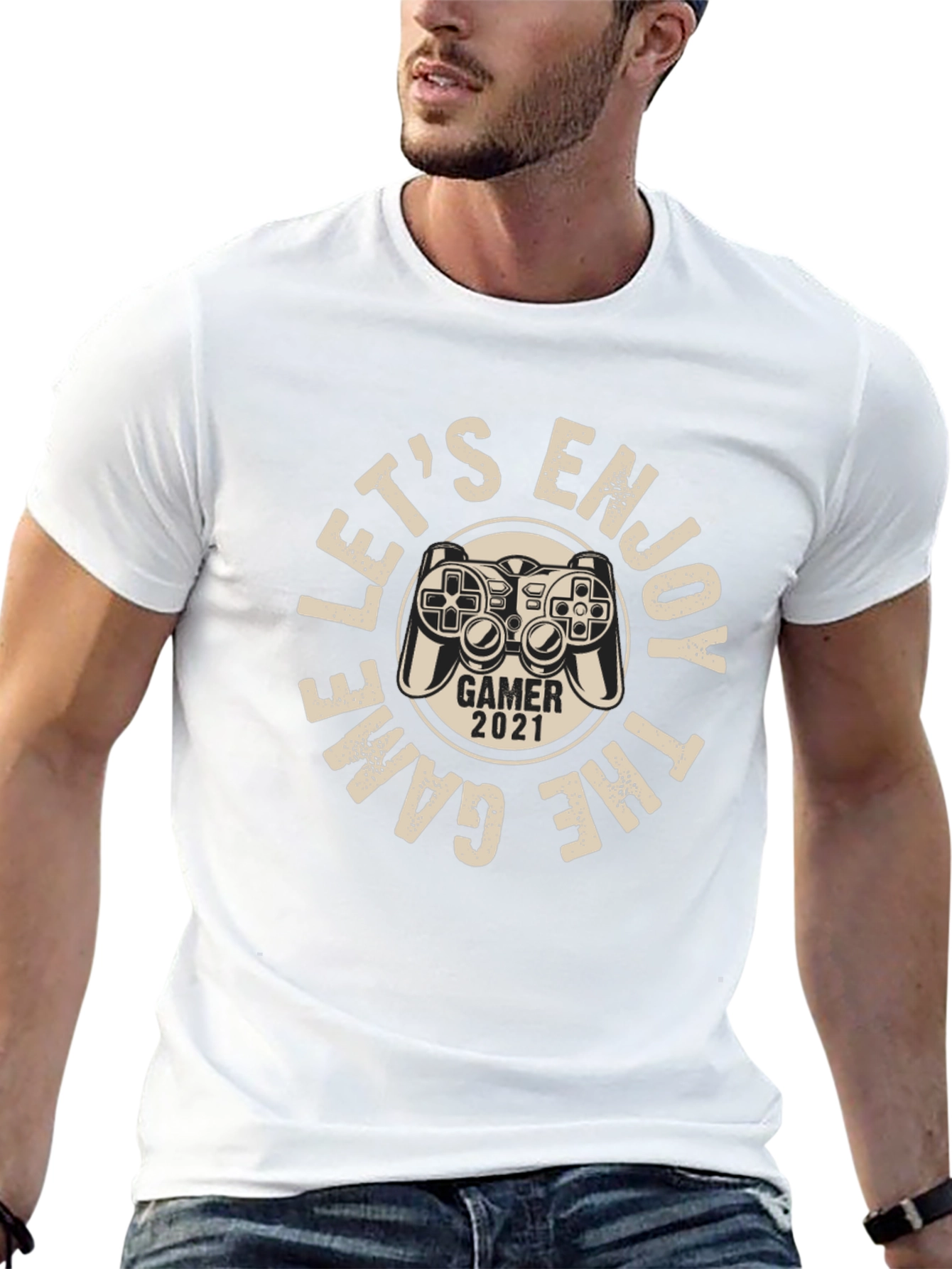 Lets Enjoy the Game T-Shirt - Gamer 2021