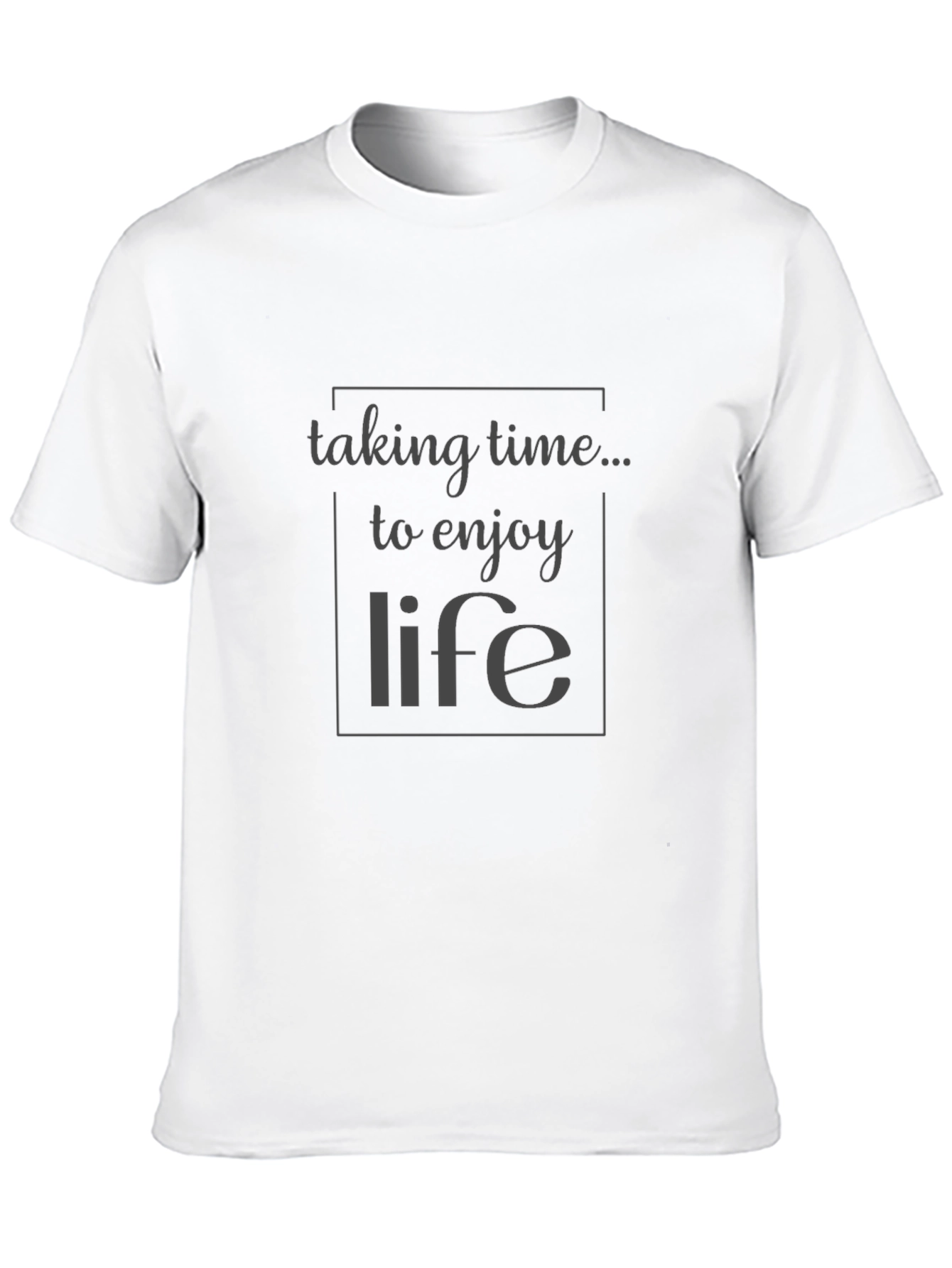 Enjoy Life Graphic T-Shirt - Black