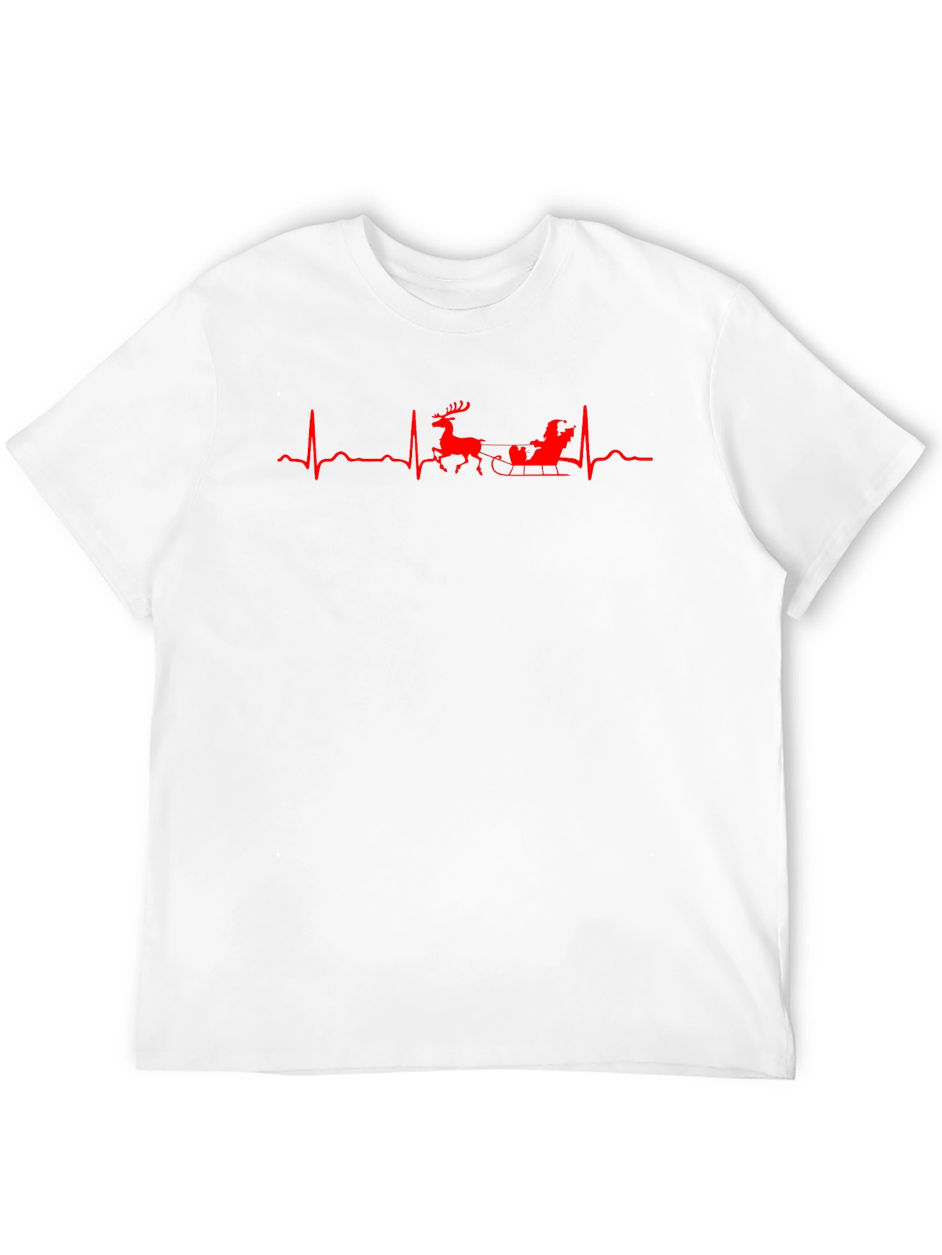 Santa Heartbeat T-Shirt - Holiday Cheer!