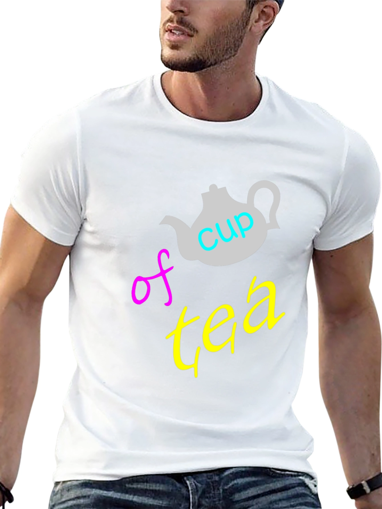 Cup of Tea T-Shirt - Black Unique Graphic Tee