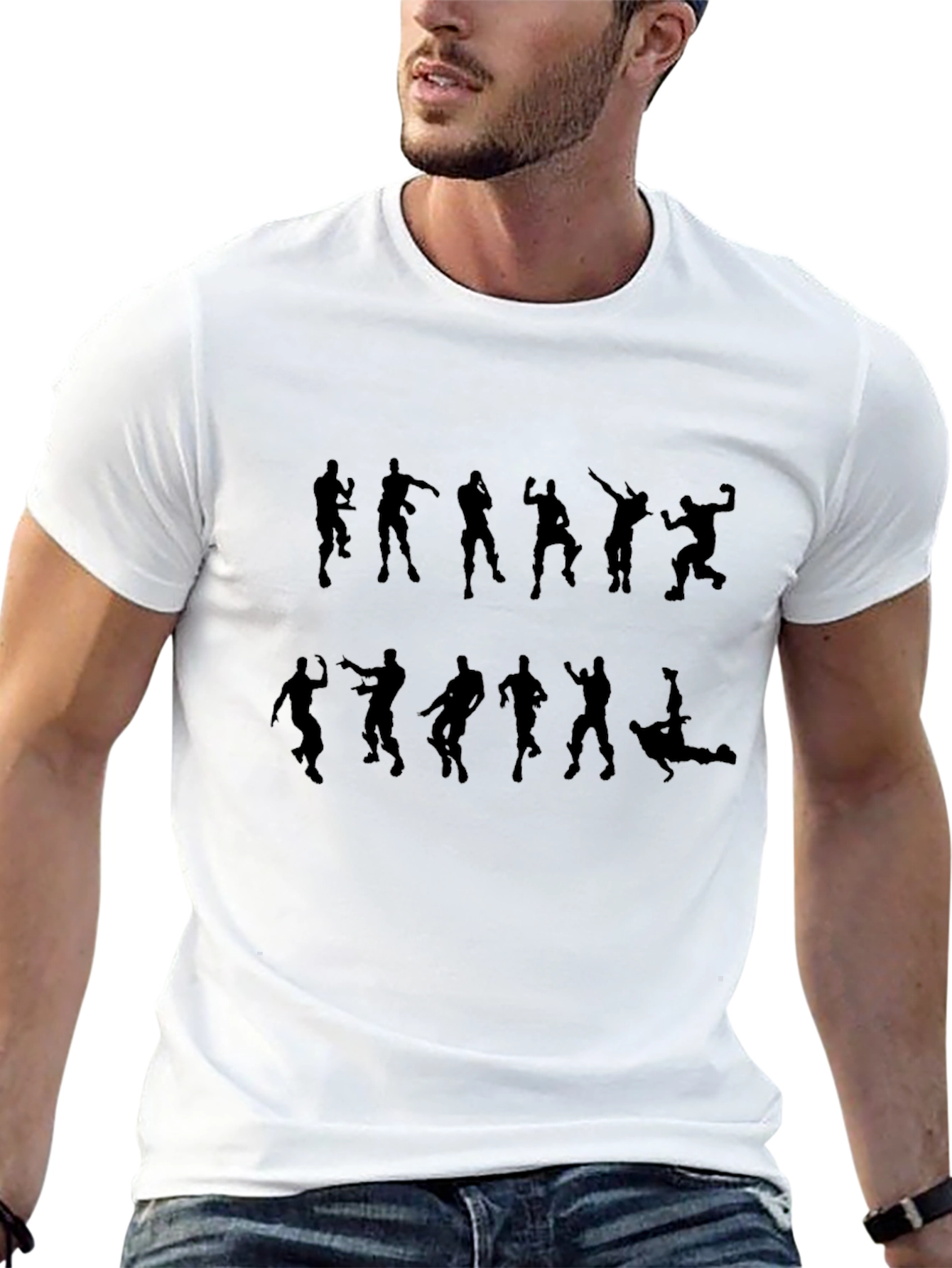 Fortnite Dance Silhouette Black T-Shirt