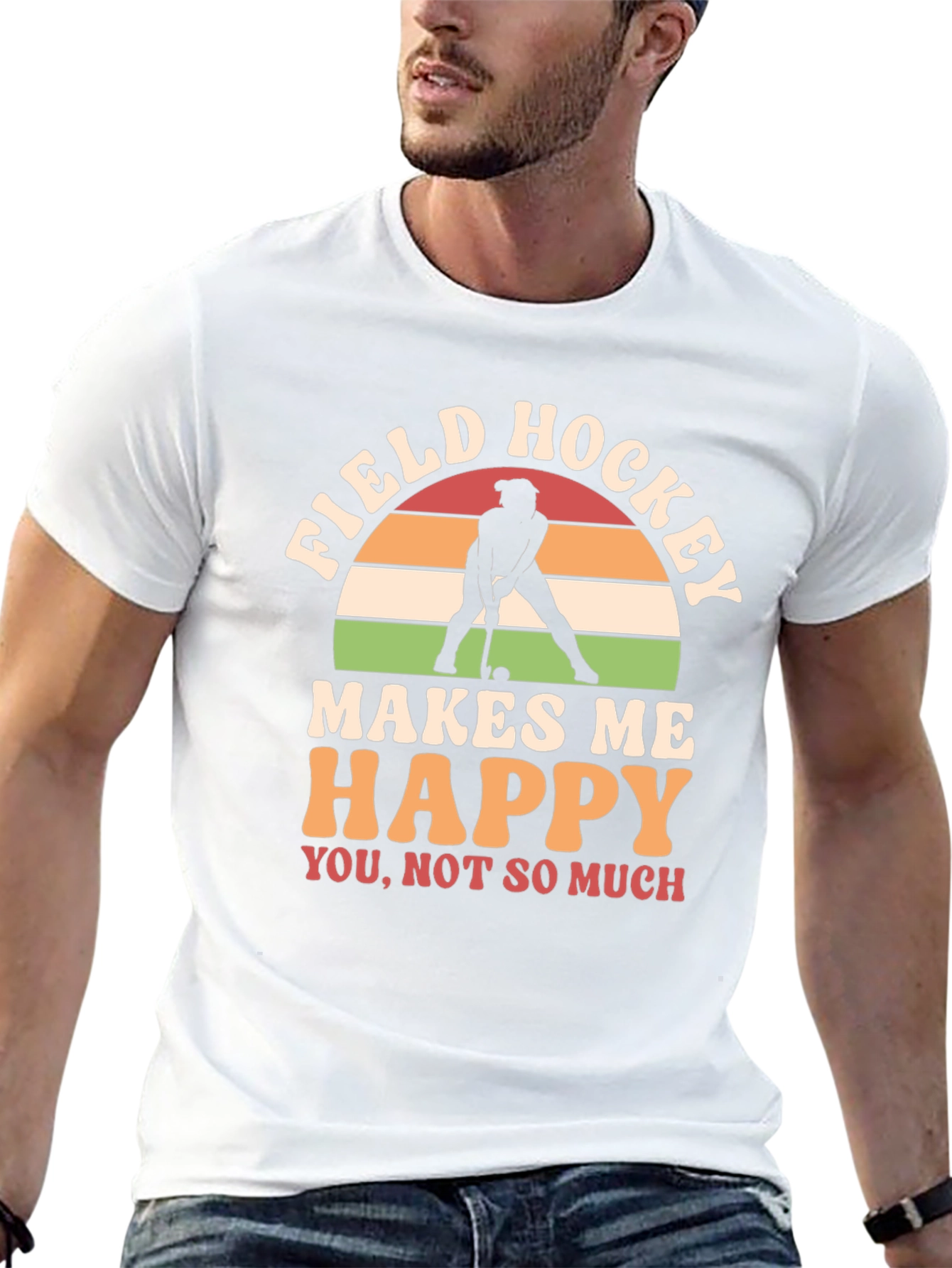 Field Hockey Makes Me Happy T-Shirt