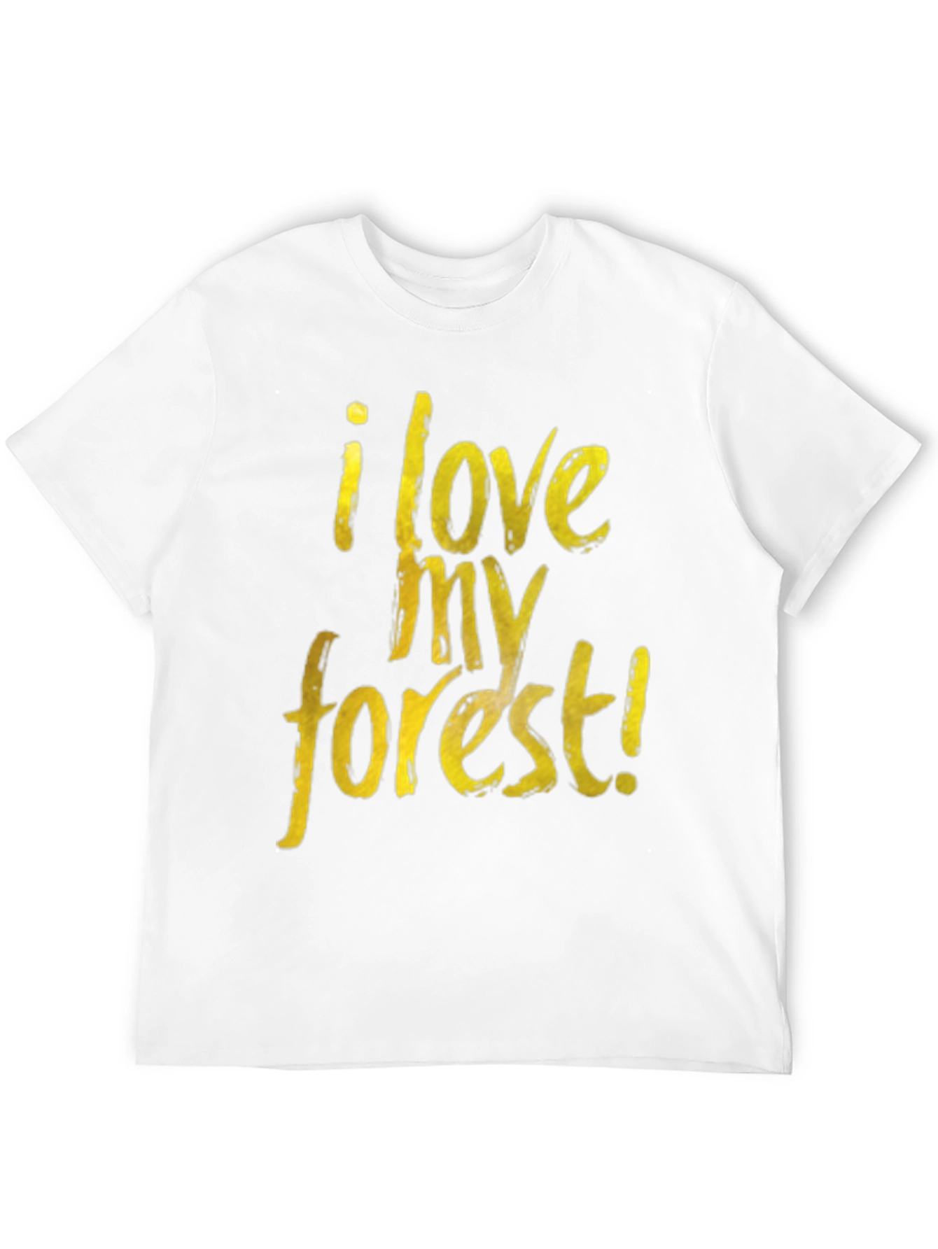 I Love My Forest Black Graphic T-Shirt