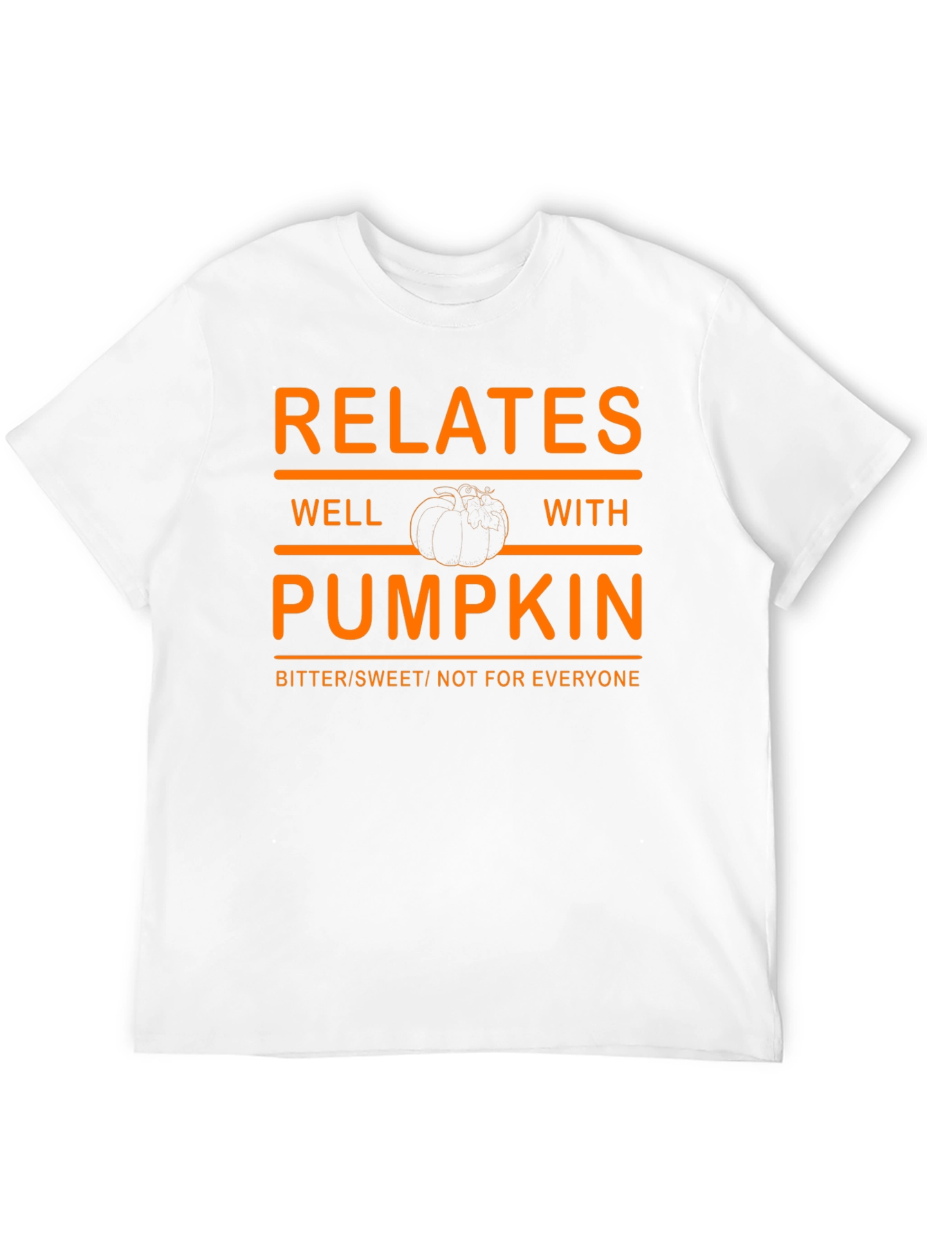 Relates Well With Pumpkin T-Shirt - Bitter Sweet Fall