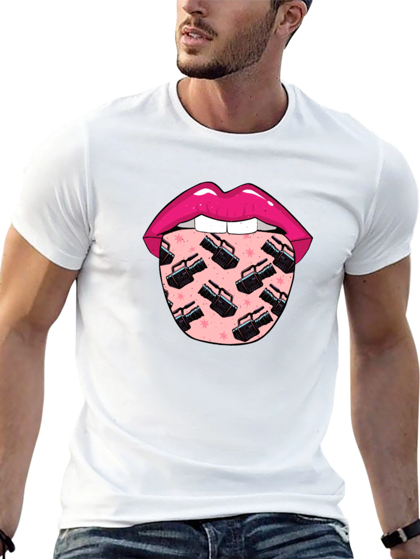 Lips and Camcorder T-Shirt