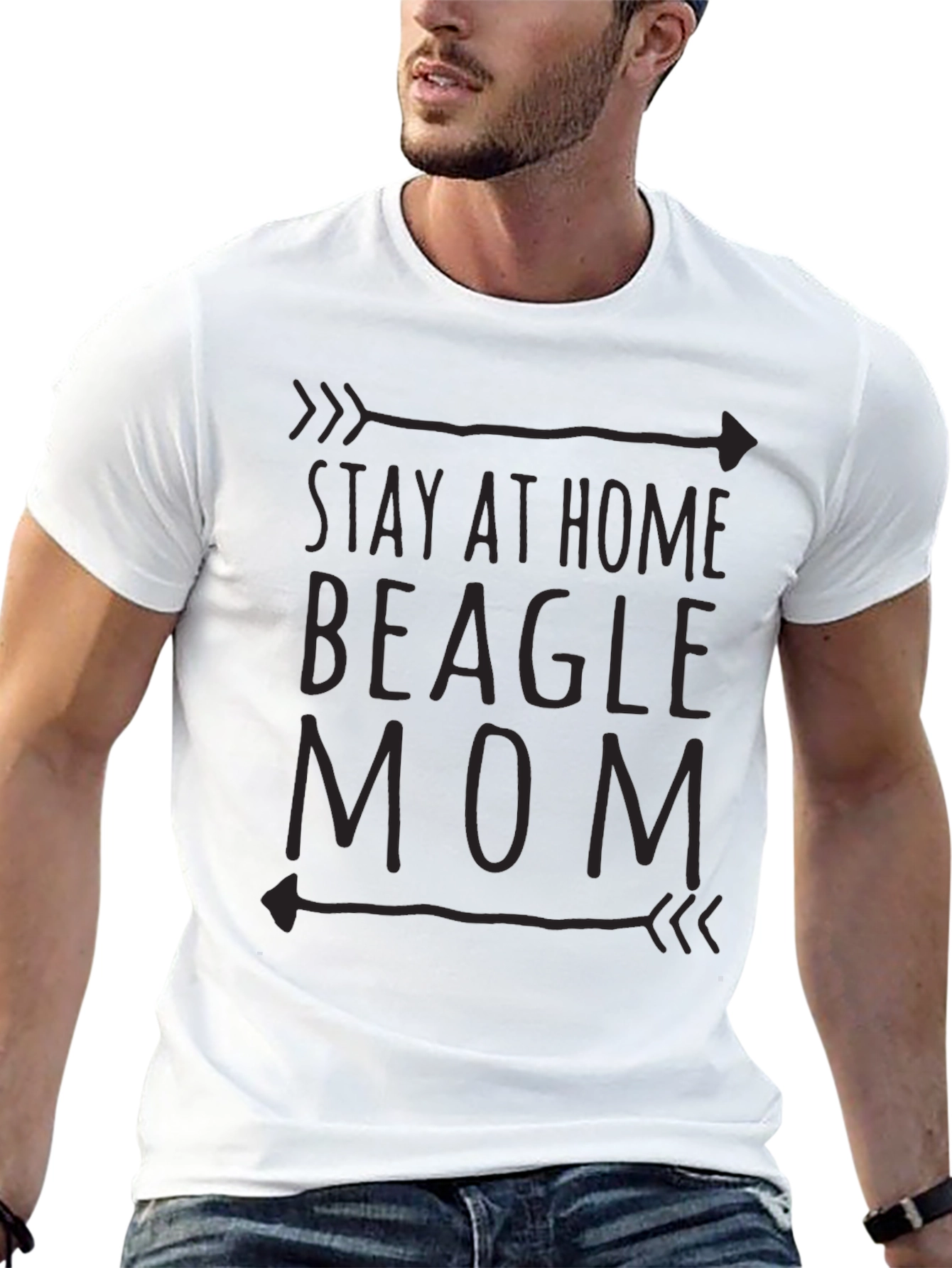Stay at Home Beagle Mom T-Shirt – Cute Dog Mom Tee
