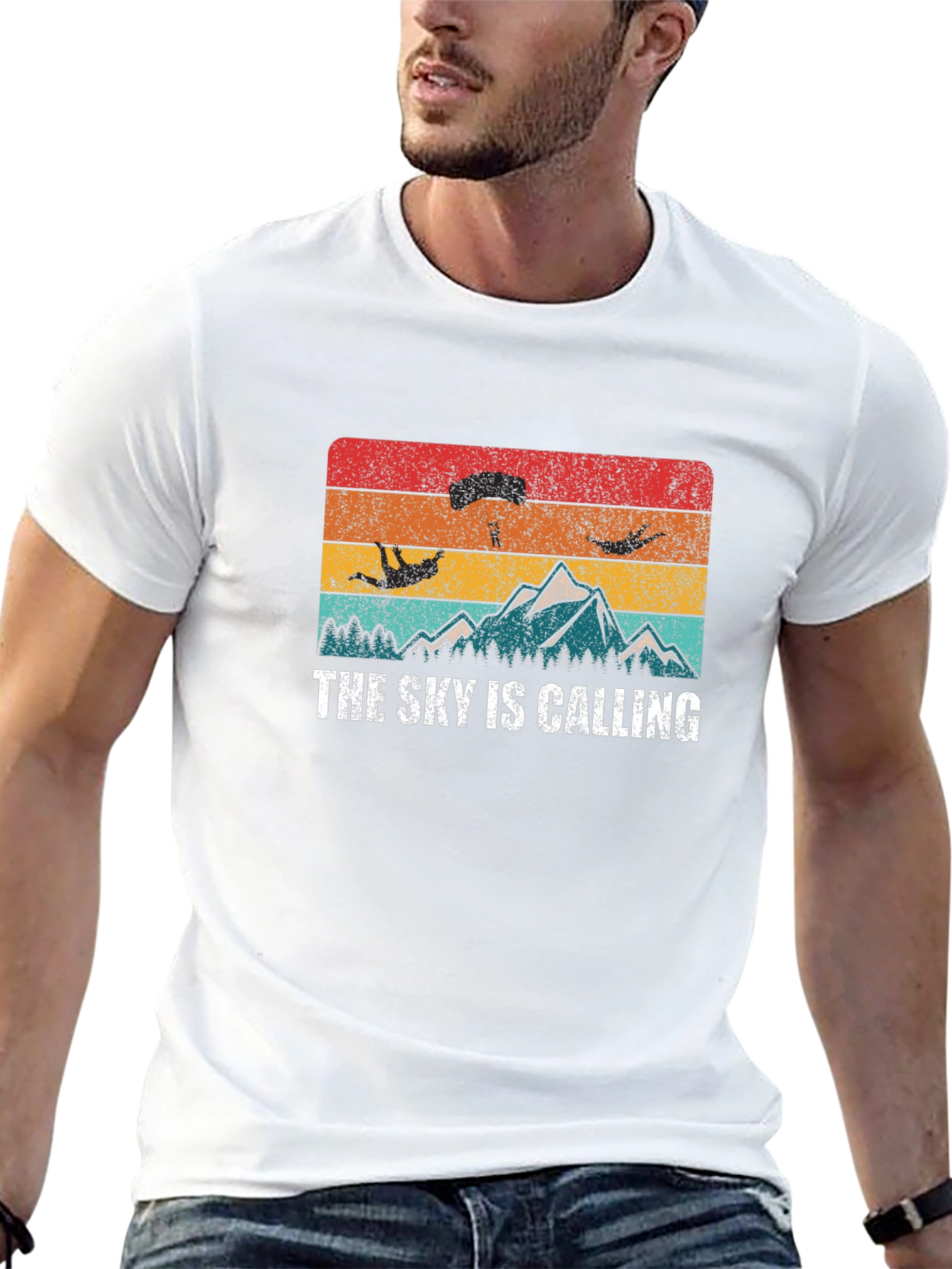 The Sky Is Calling T-Shirt - Adventure Awaits!