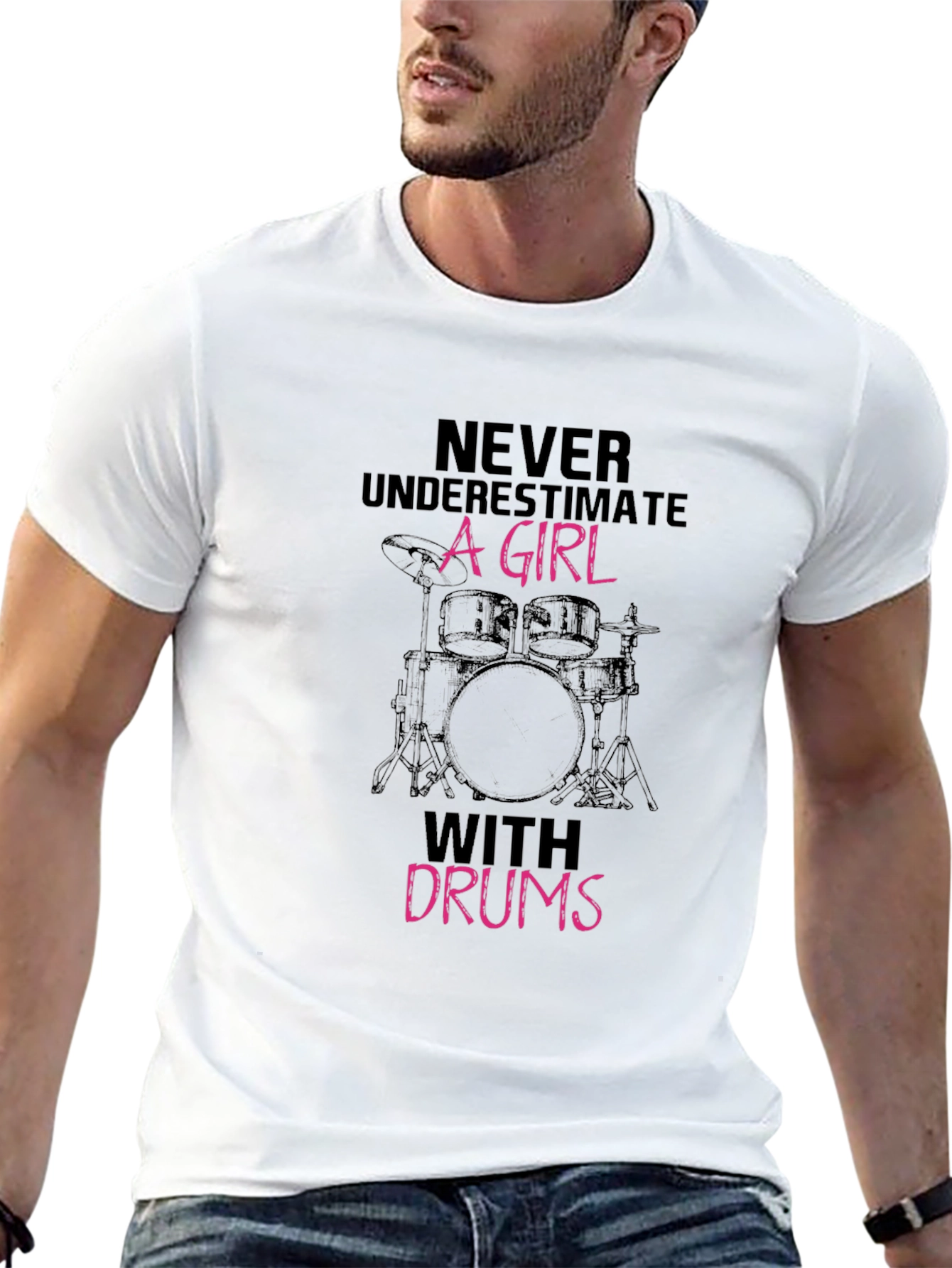 Girl with Drums Graphic Tee