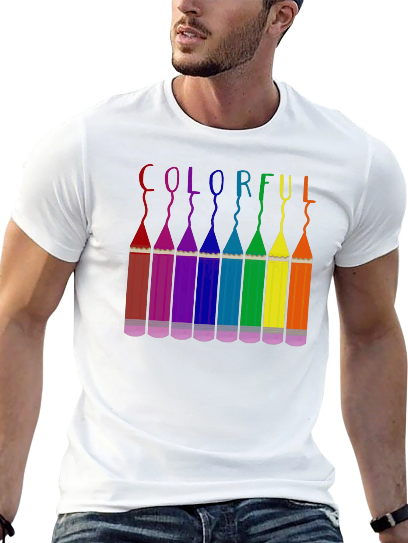 Colorful Pencils Graphic Tee