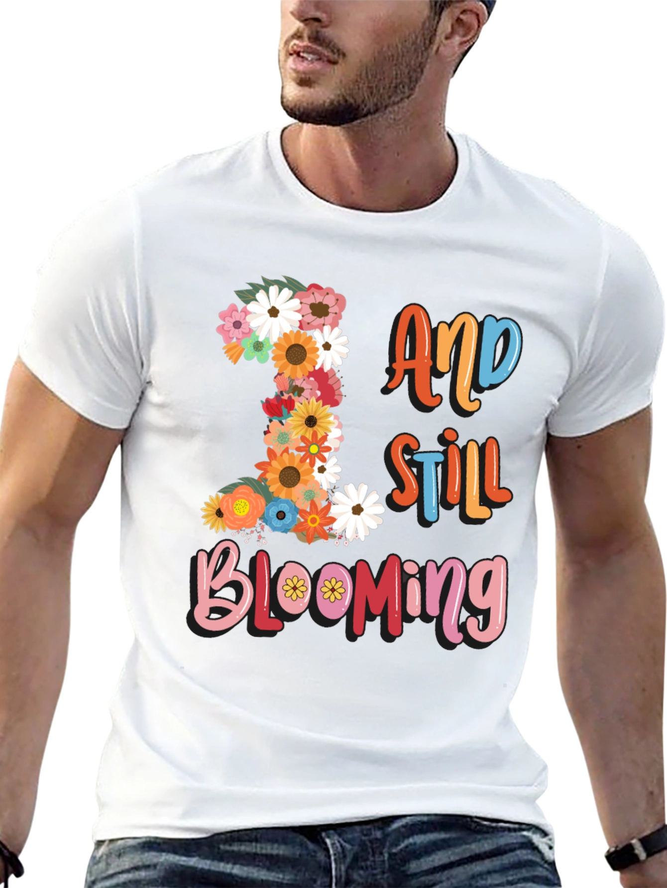 Floral Birthday T-Shirt - 1 And Still Blooming