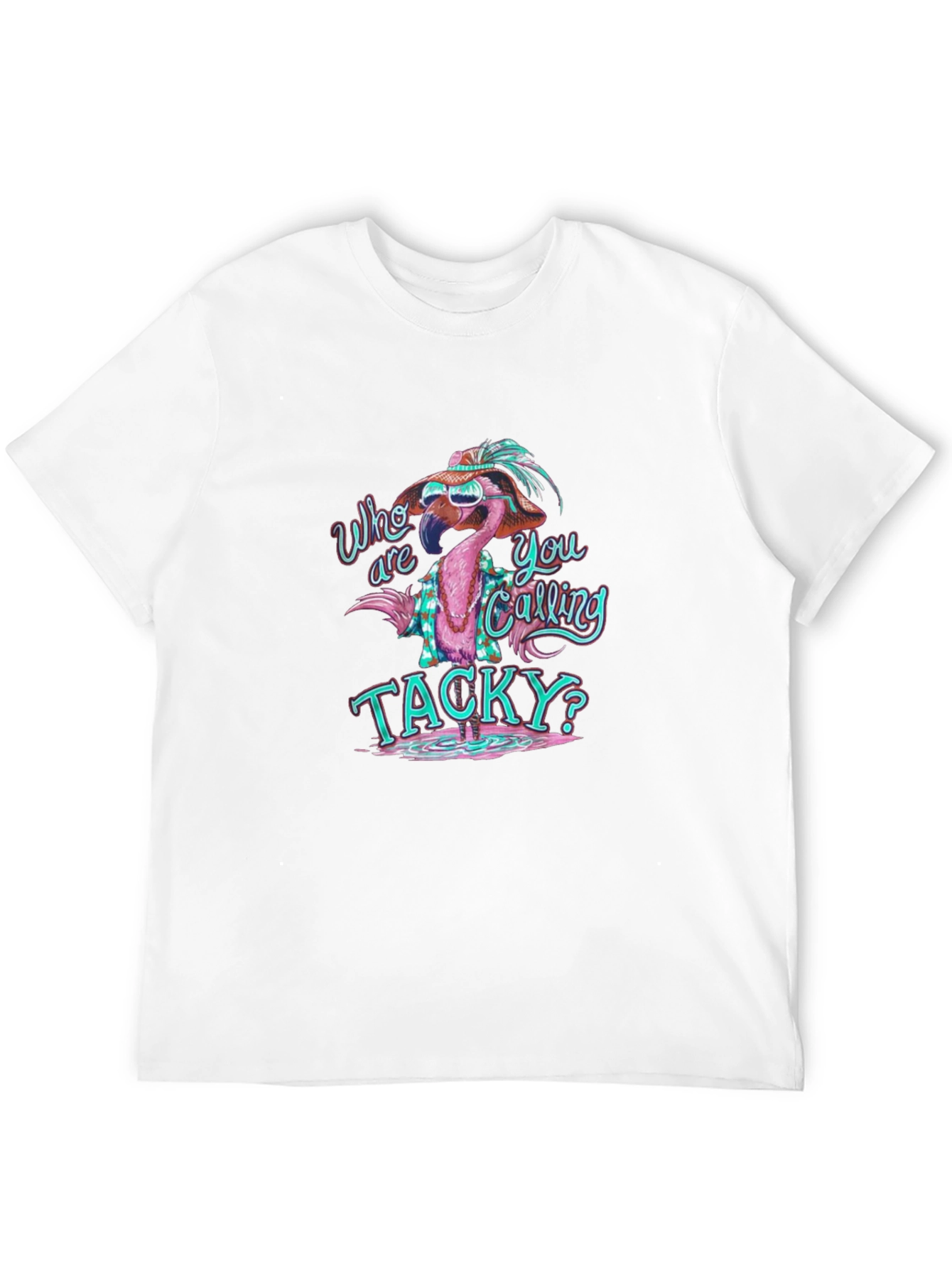 Funny Flamingo Tacky Graphic T-Shirt