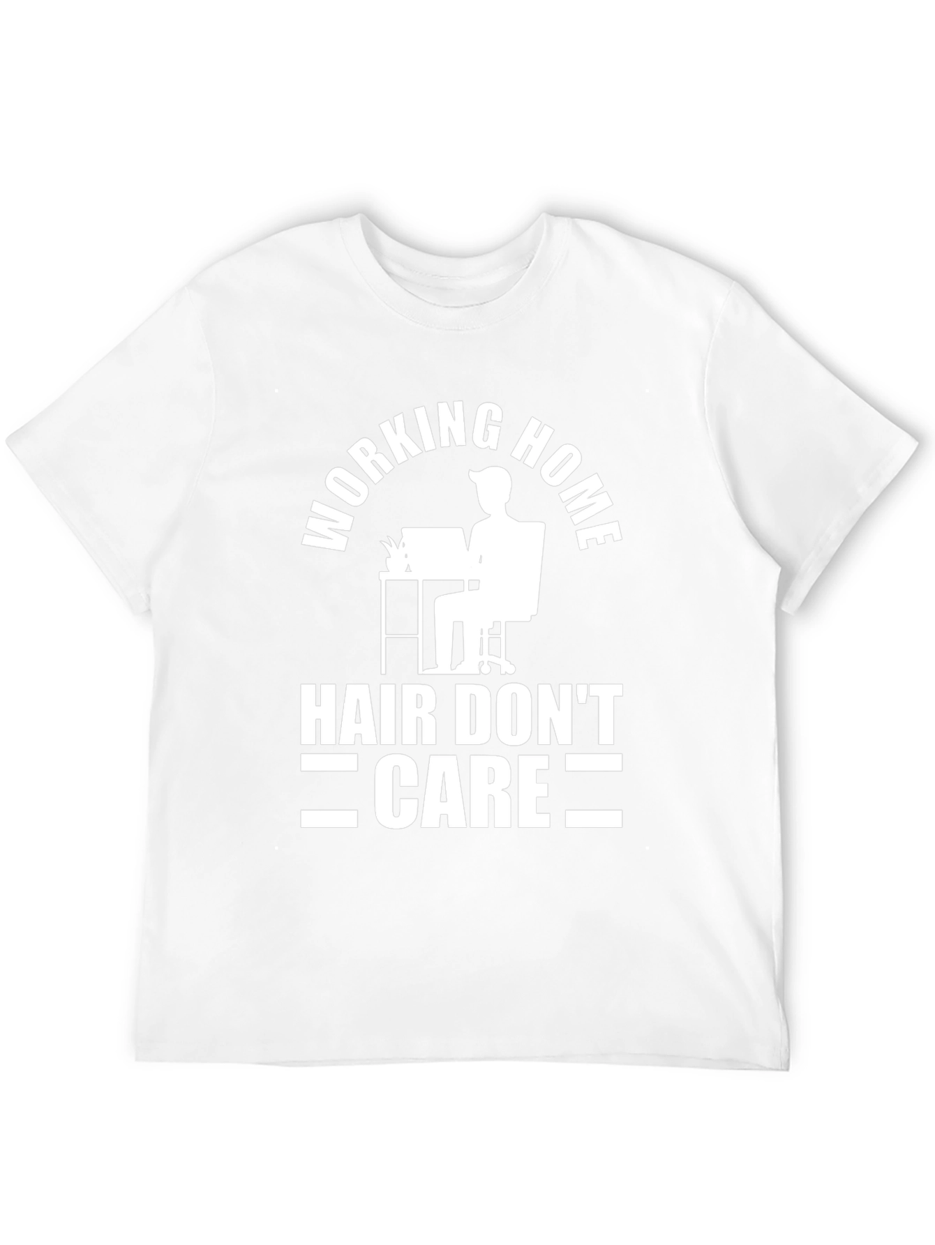 Working Home Hair Dont Care Black T-Shirt