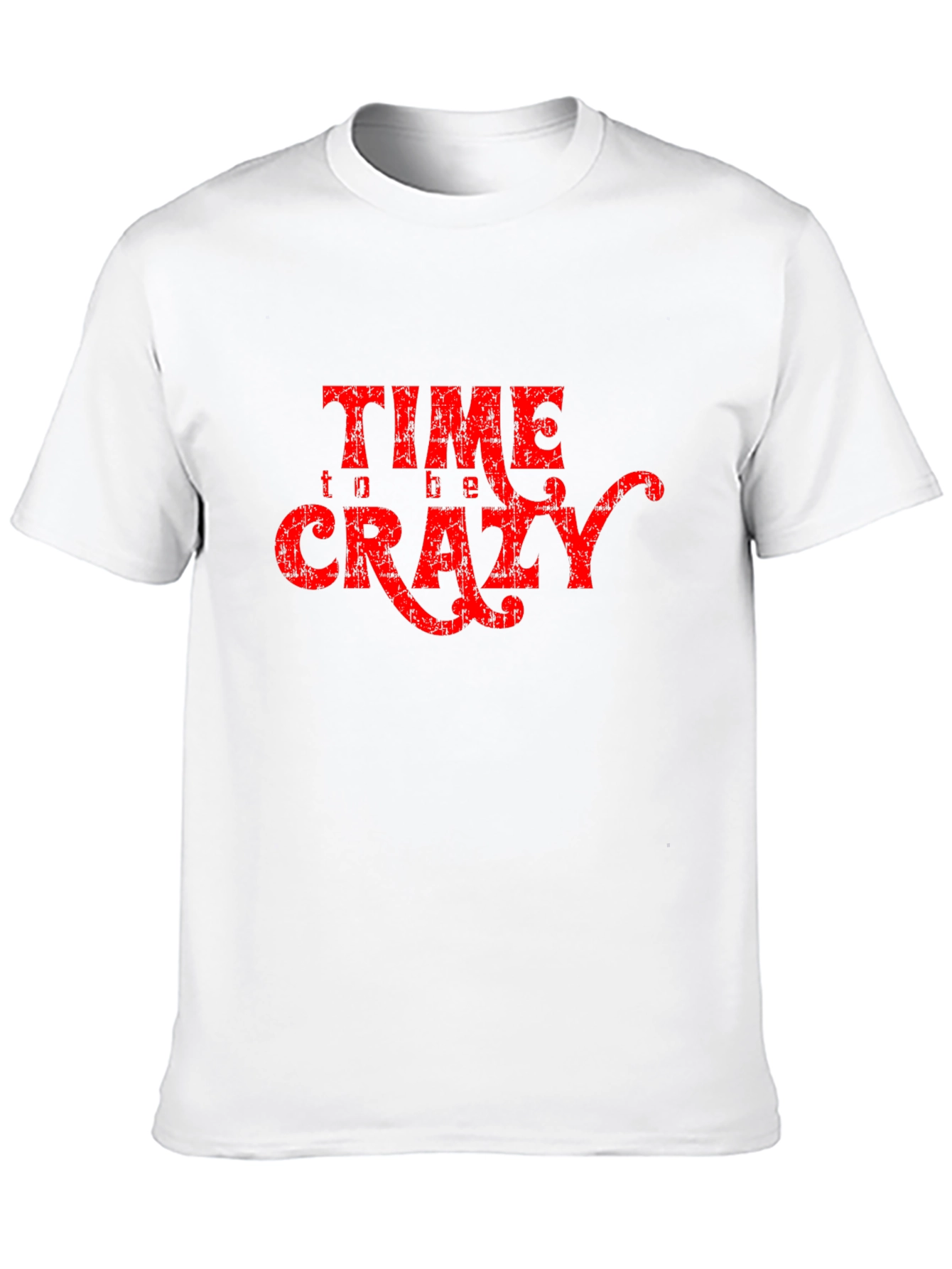Time to Be Crazy Graphic T-Shirt - Black