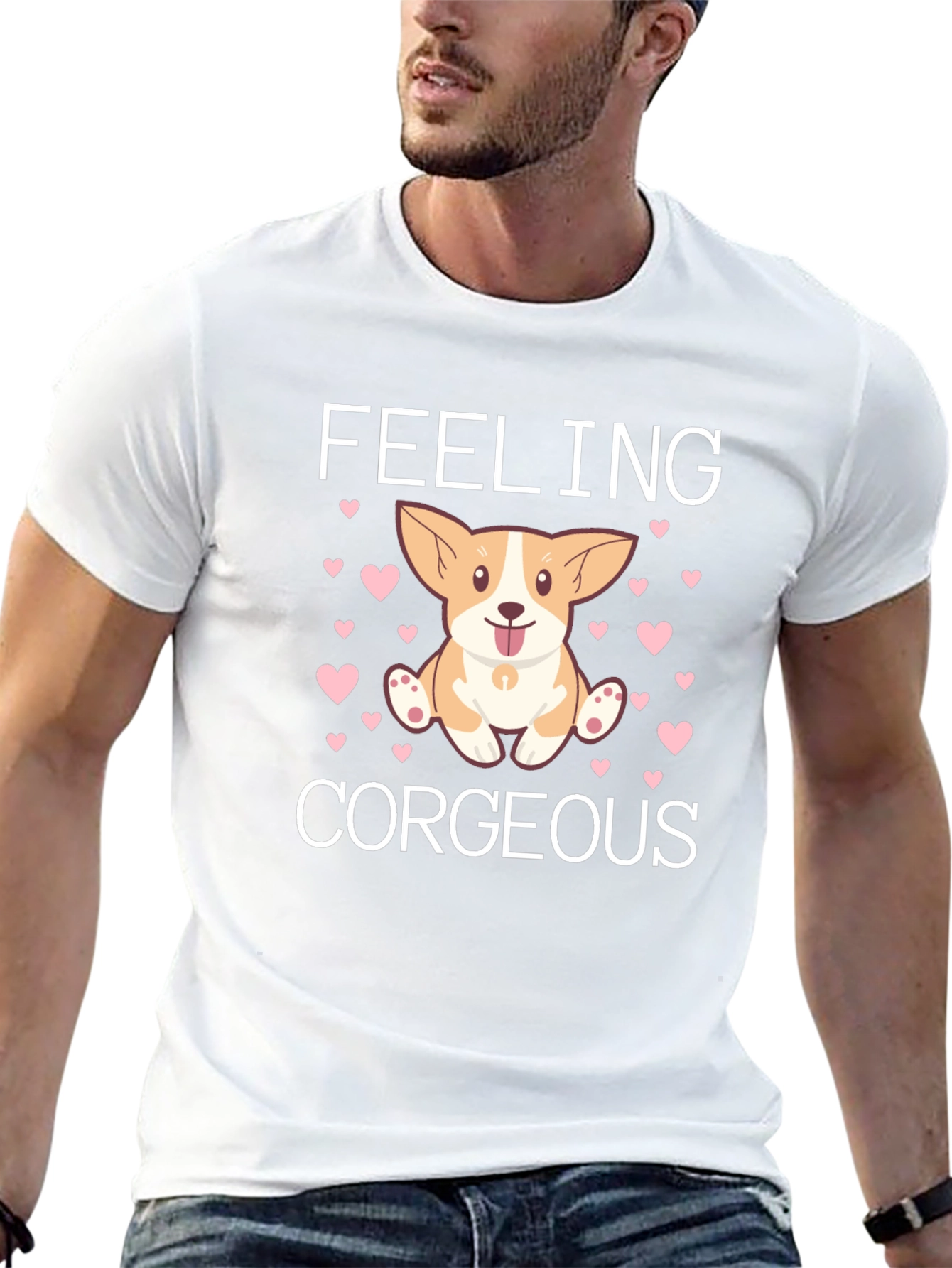 Feeling Corgeous Corgi T-Shirt – Cute Dog Lover Tee