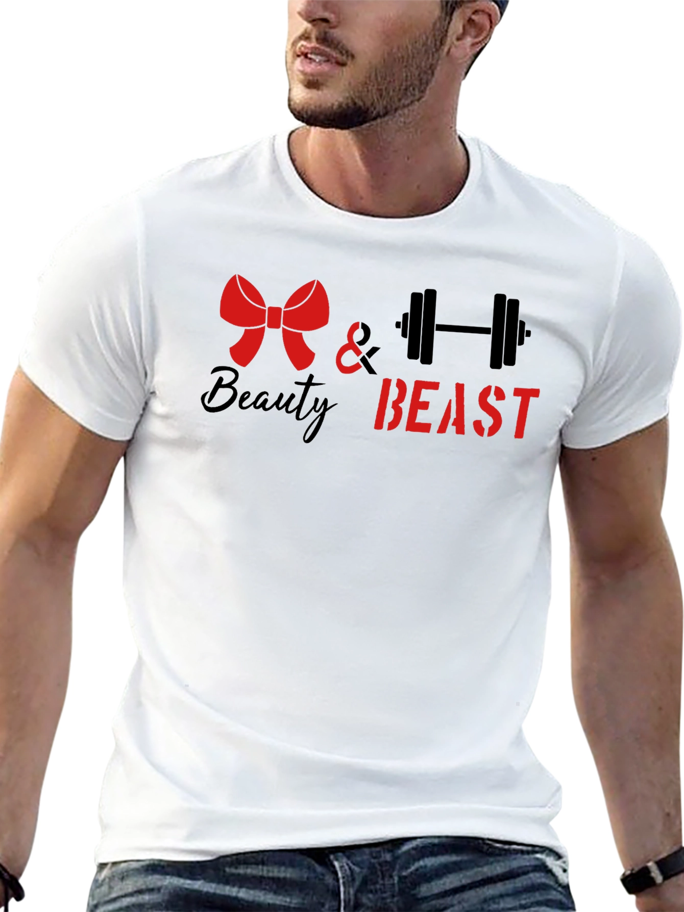 Beauty and Beast Graphic Tee - Fitness Apparel