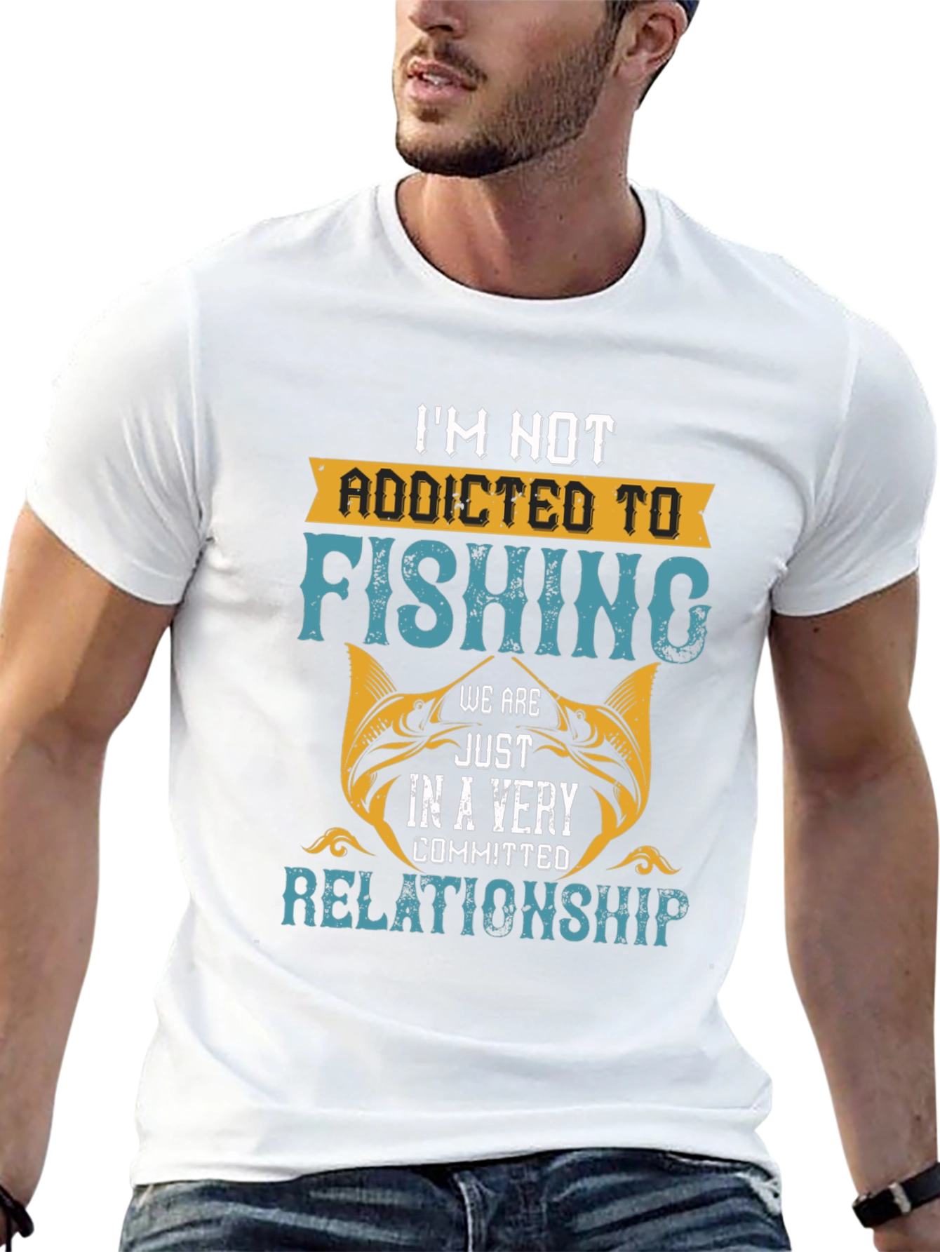 Funny Fishing T-Shirt: Im Not Addicted