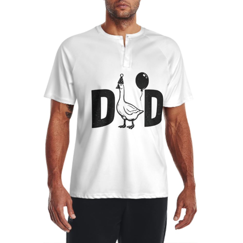 Funny Goose Dad Birthday T-Shirt | Cute Dad Celebration Graphic Tee(z980)