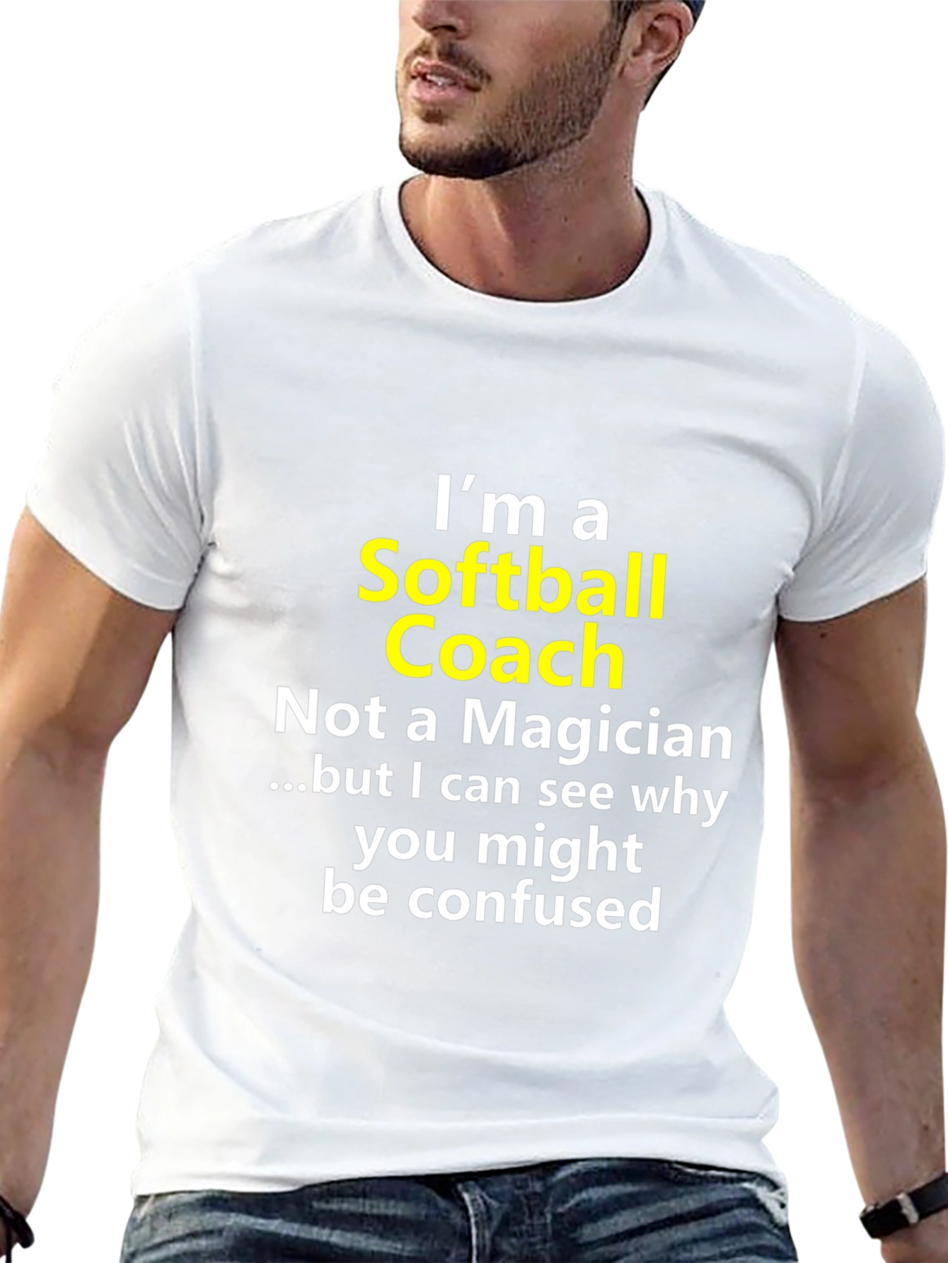 Softball Coach Novelty Graphic Tee