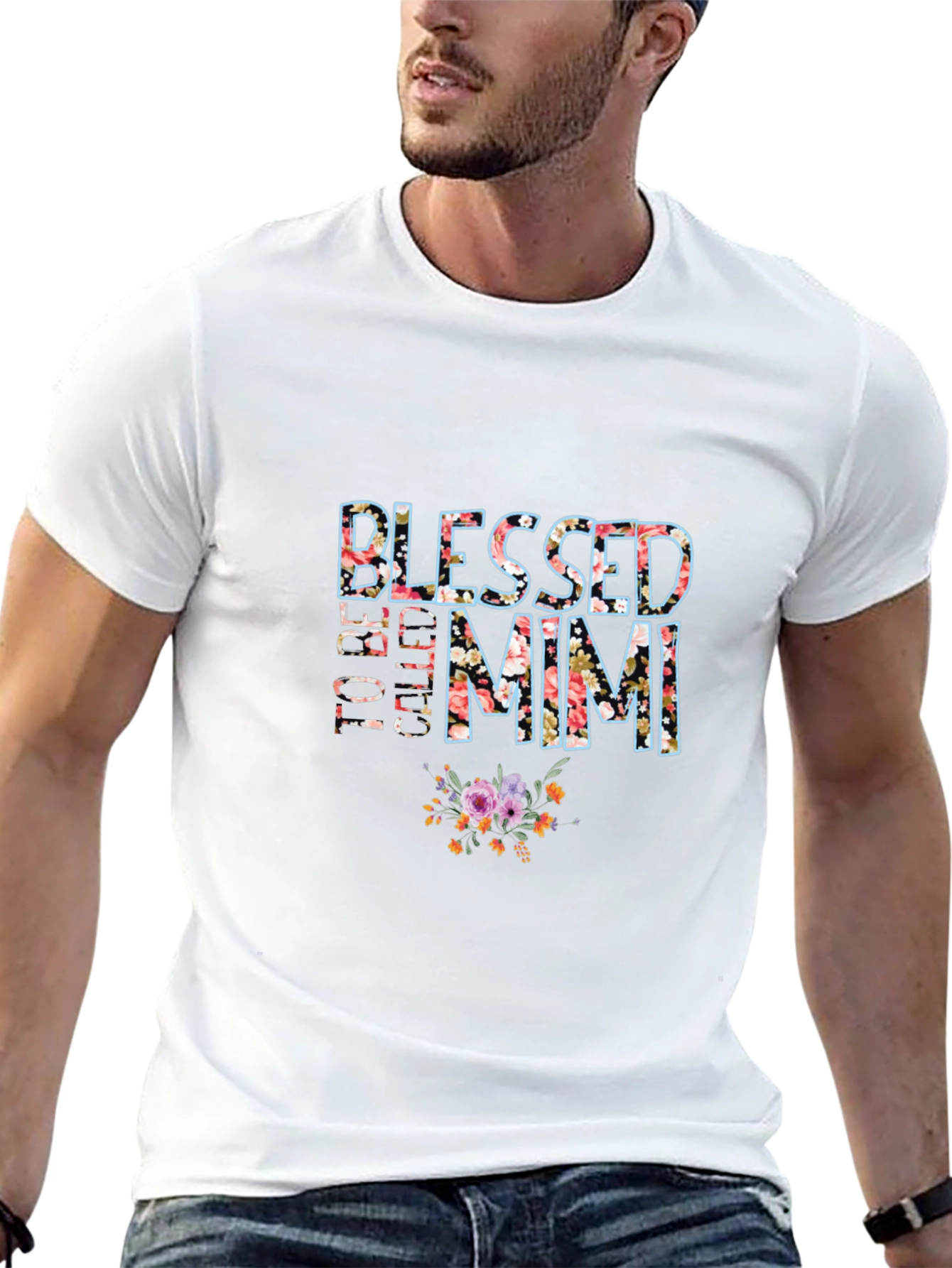 Blessed to be Called Mimi Floral T-Shirt