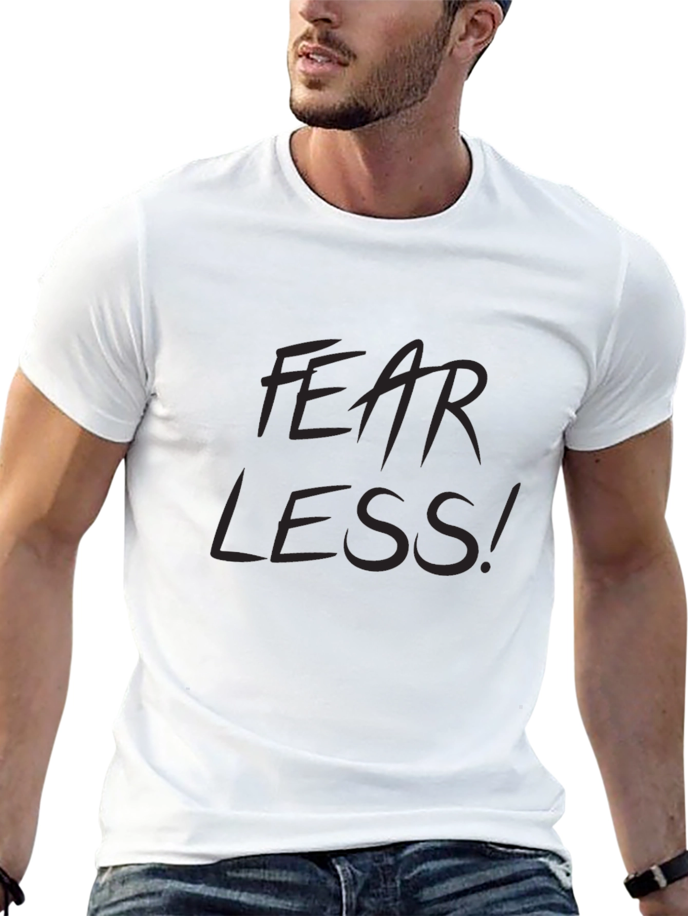 Fearless Black Graphic T-Shirt