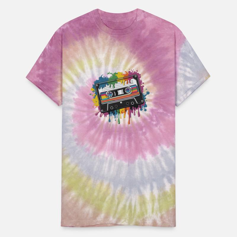 80s Retro Cassette Splash Classic Cassette Tape