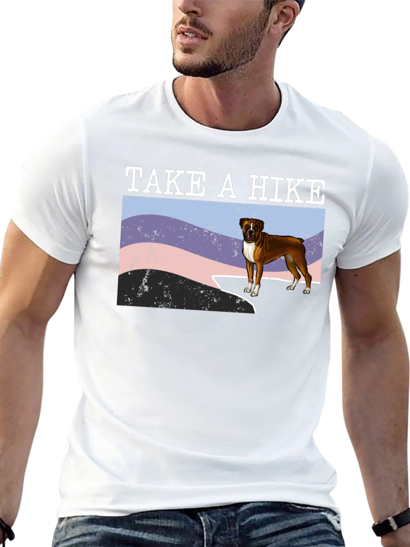 Take A Hike Boxer Dog T-Shirt
