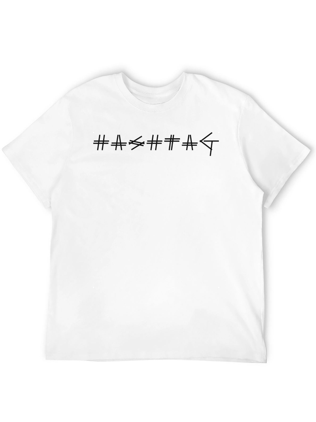 Abstract Graphic Print Mens Black T-Shirt