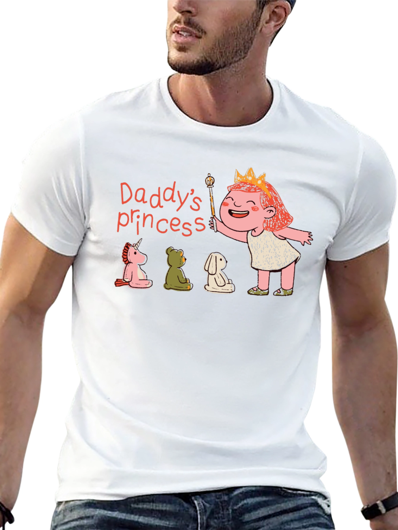 Daddys Princess Graphic T-Shirt - Black