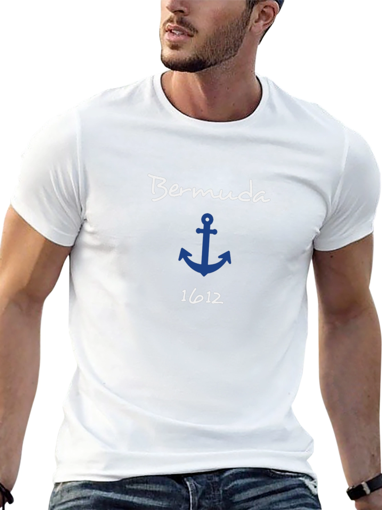 Bermuda Anchor Graphic Tee - Island Style Shirt