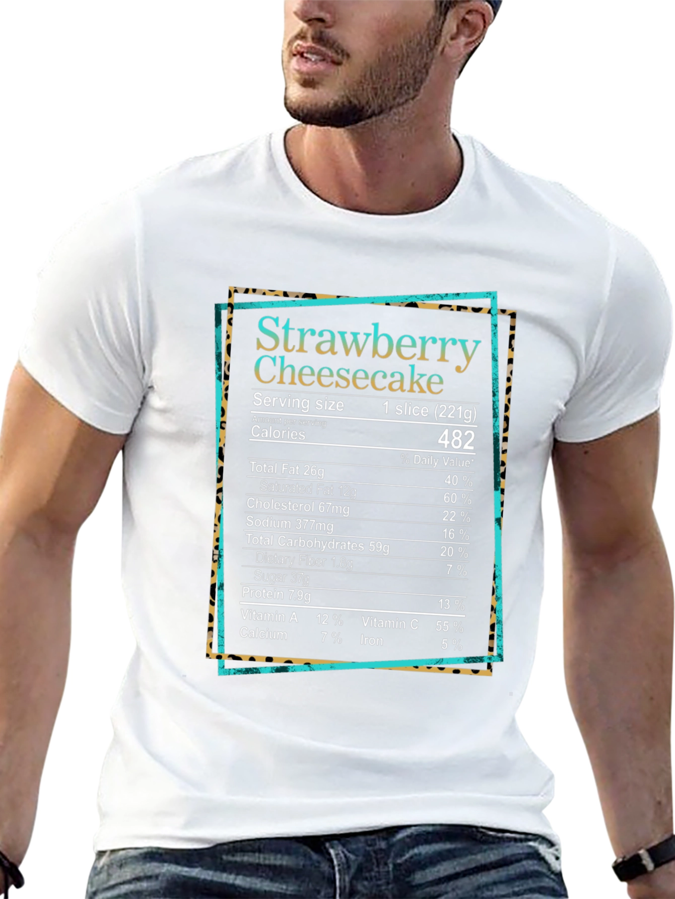 Strawberry Cheesecake Nutrition Facts T-Shirt