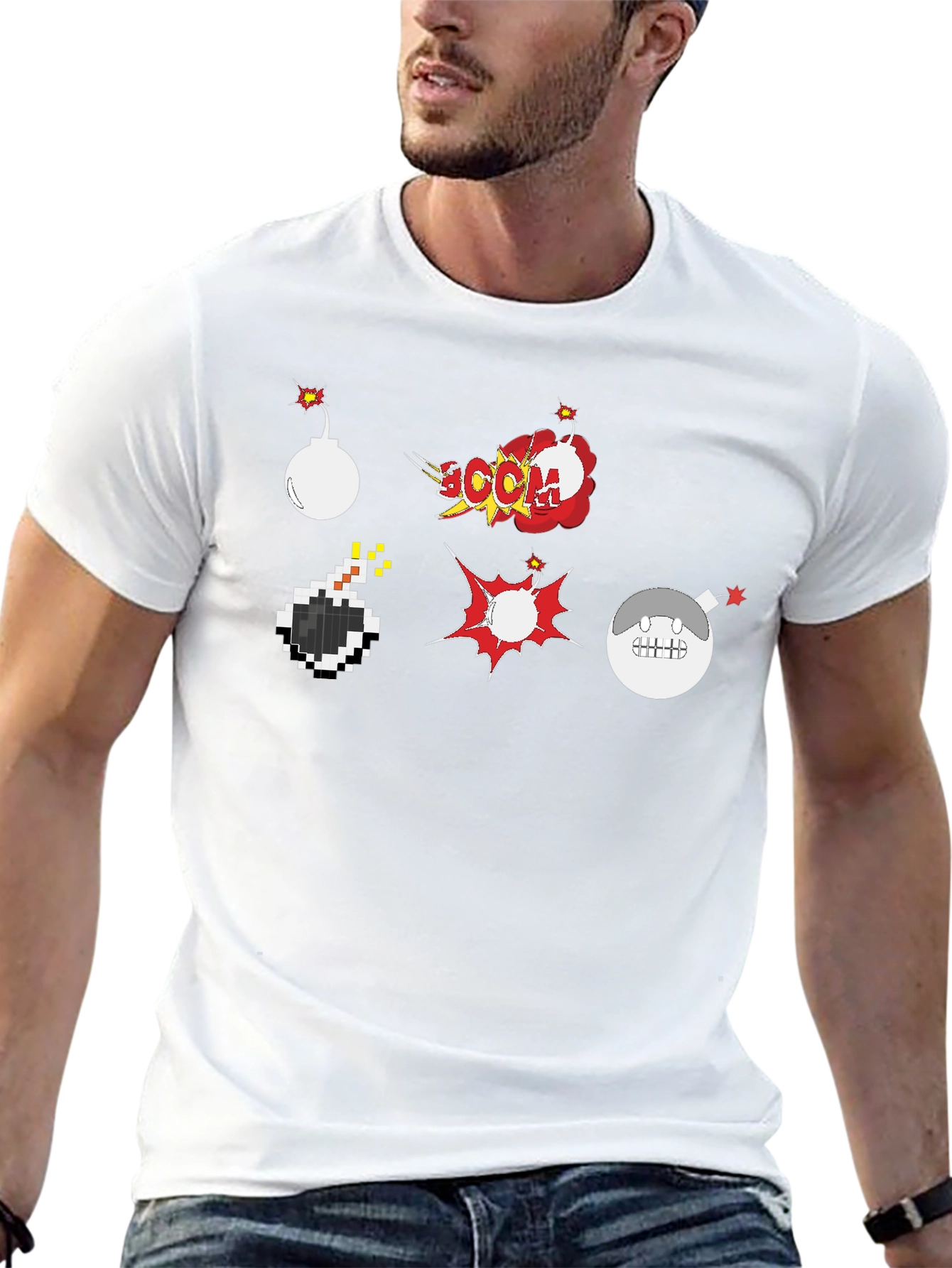 Boom Graphic Tee - Fun & Explosive Design!