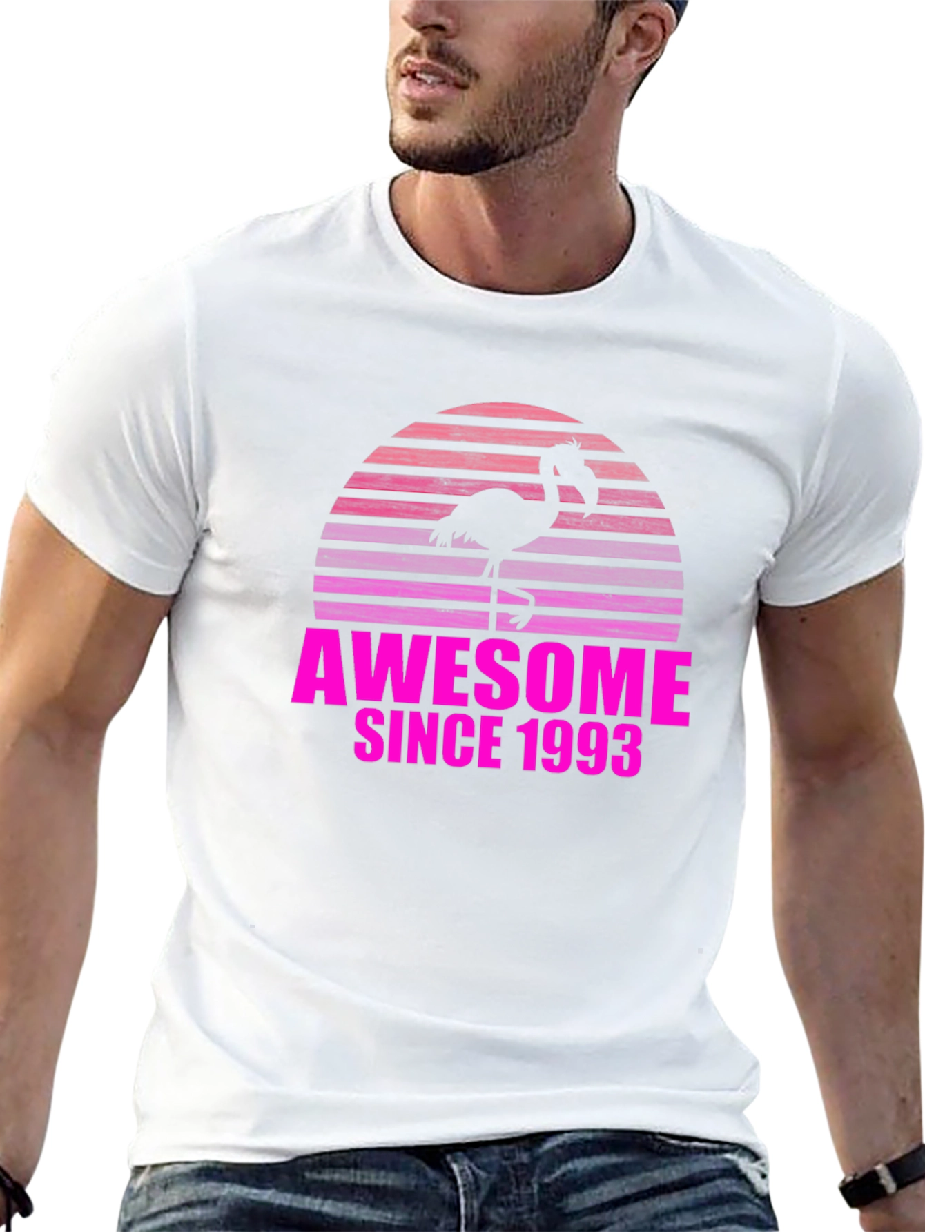 Awesome Since 1993 Flamingo T-Shirt