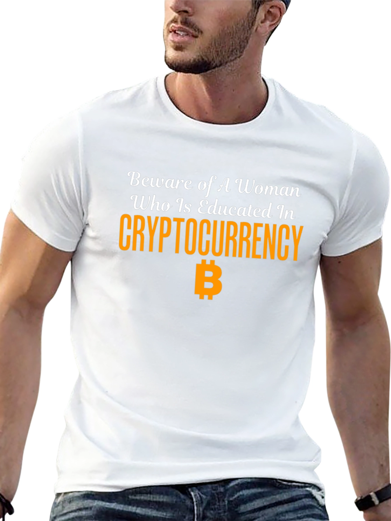 Beware Educated Woman Crypto Bitcoin T-Shirt