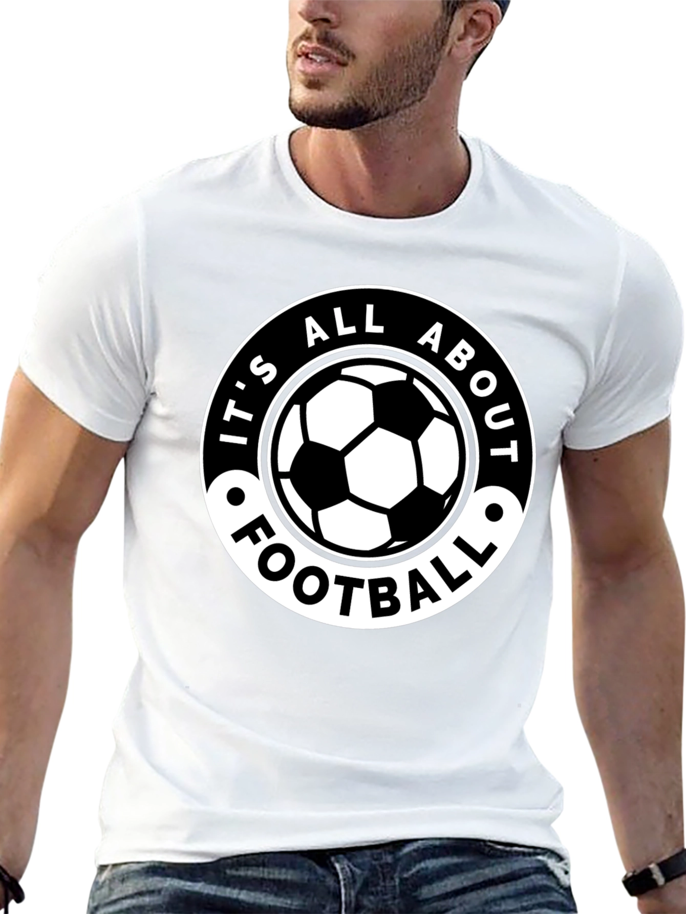 Its All About Football Black T-Shirt