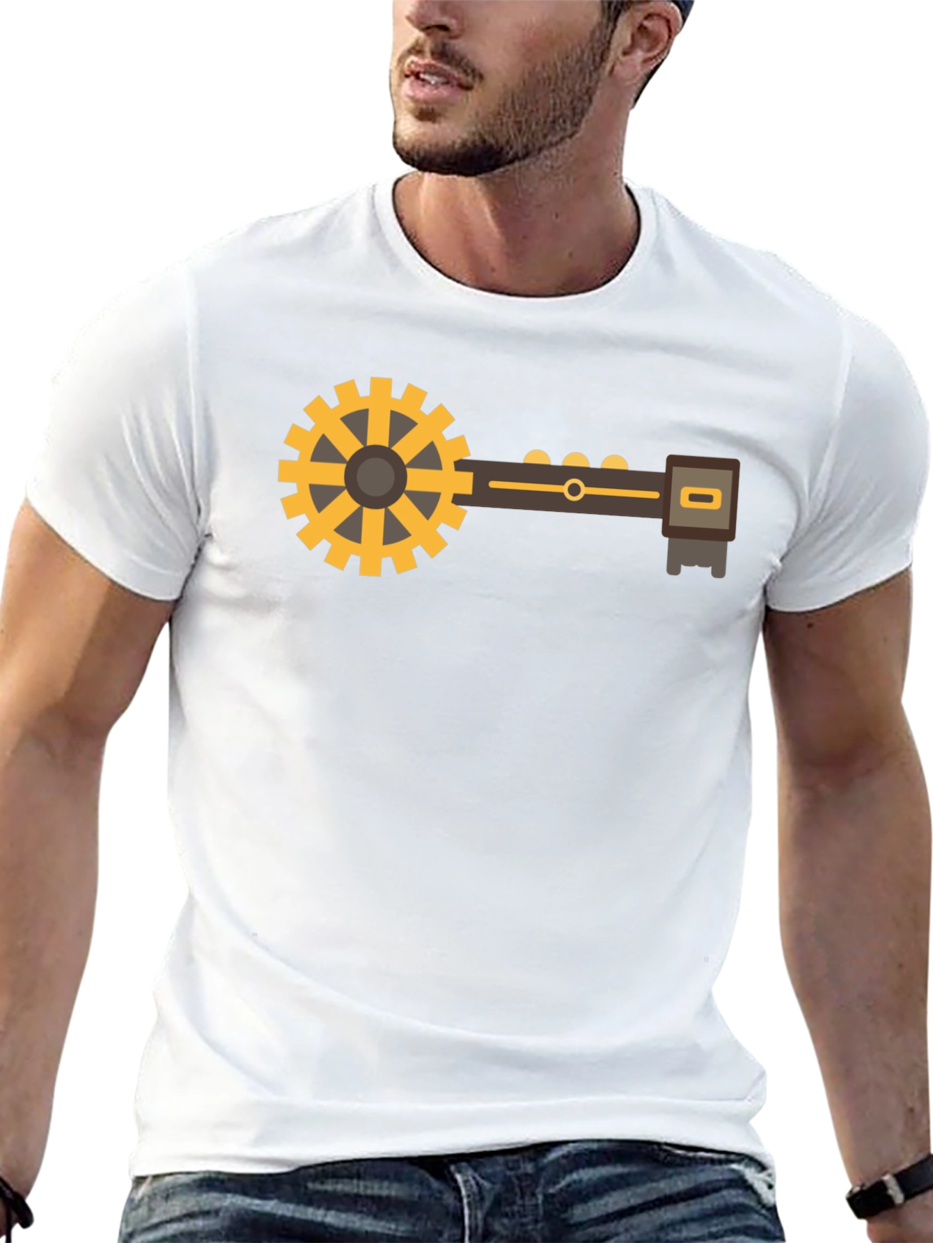 Steampunk Gear Tee - Unique Graphic T-Shirt