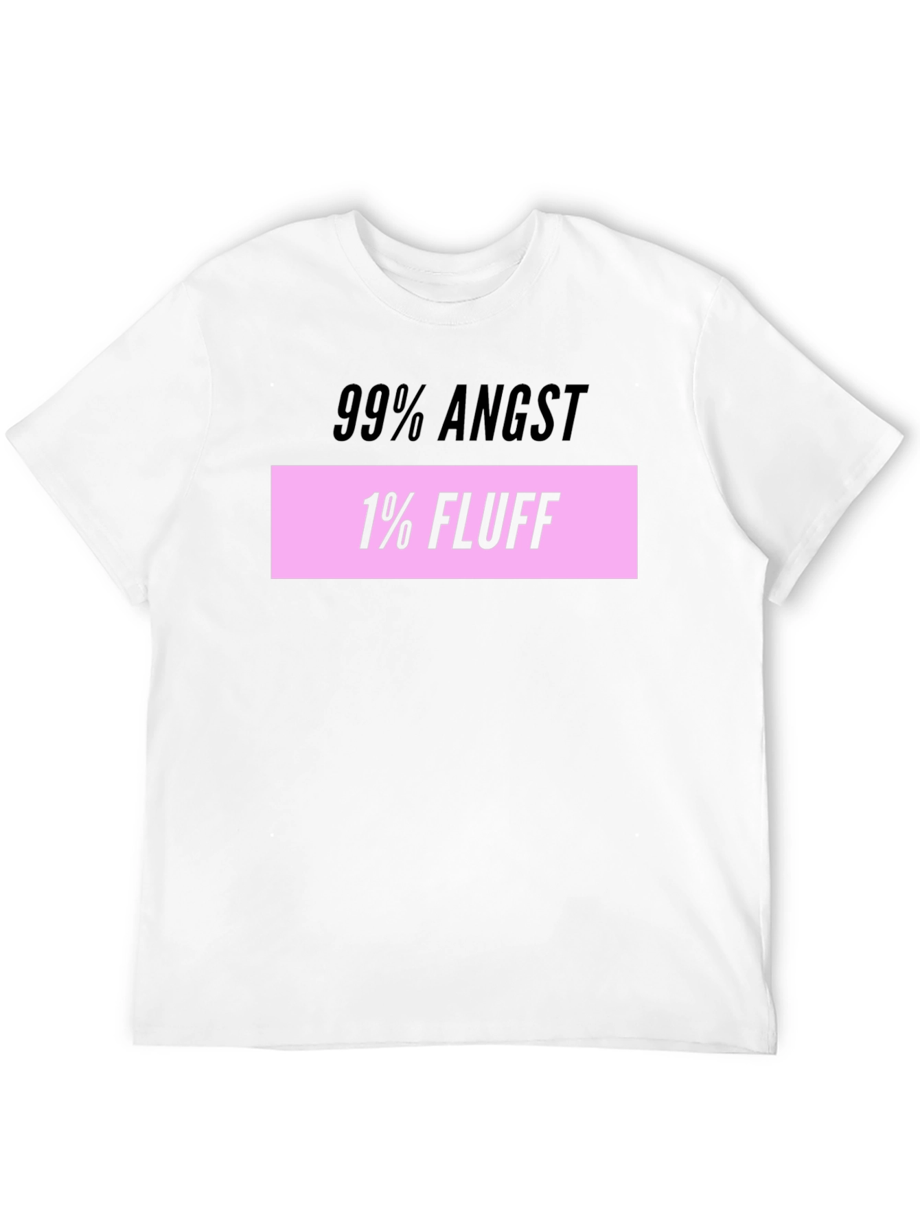 Angst and Fluff T-Shirt Mens Black Tee