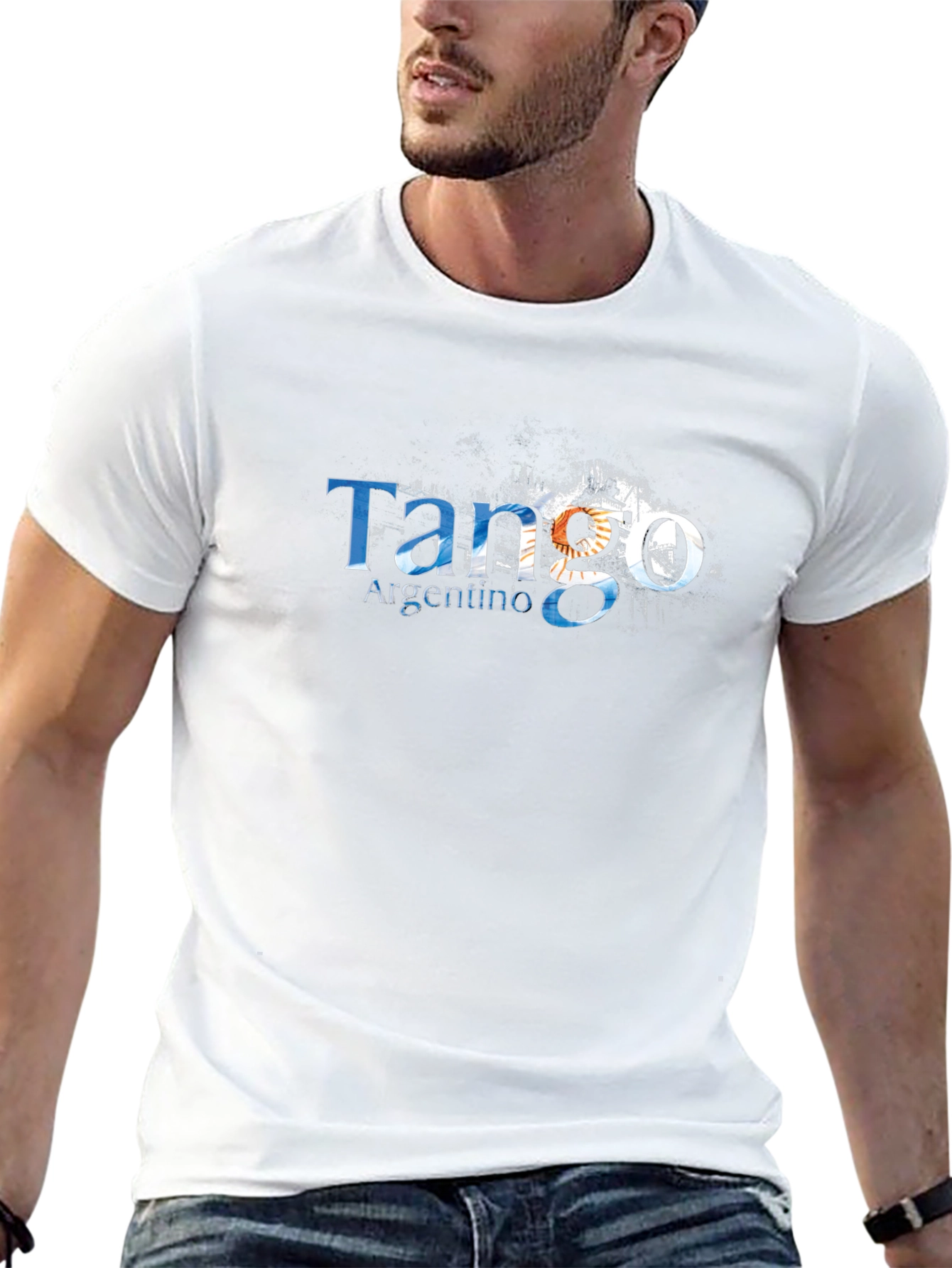 Tango Argentino Mens Black Graphic Tee