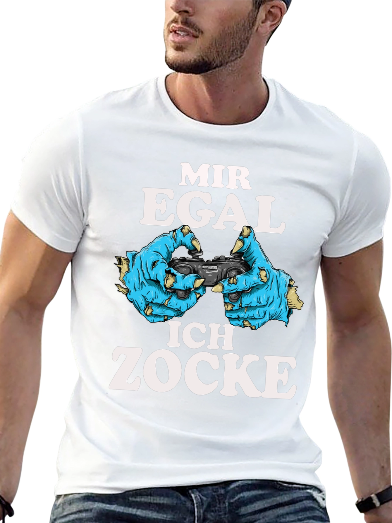 Mir Egal Ich Zocke Gamer T-Shirt