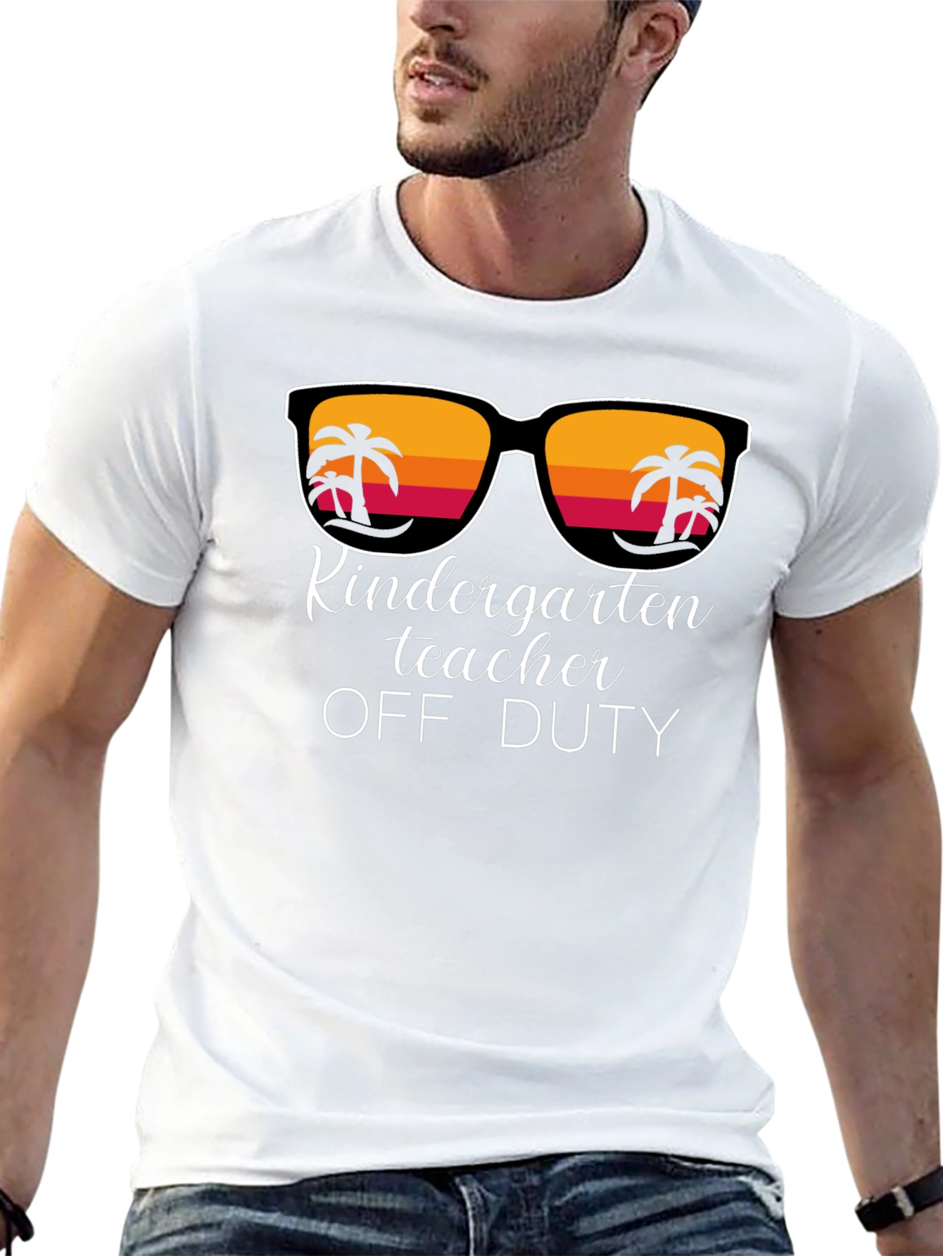 Kindergarten Teacher Off Duty Black T-Shirt