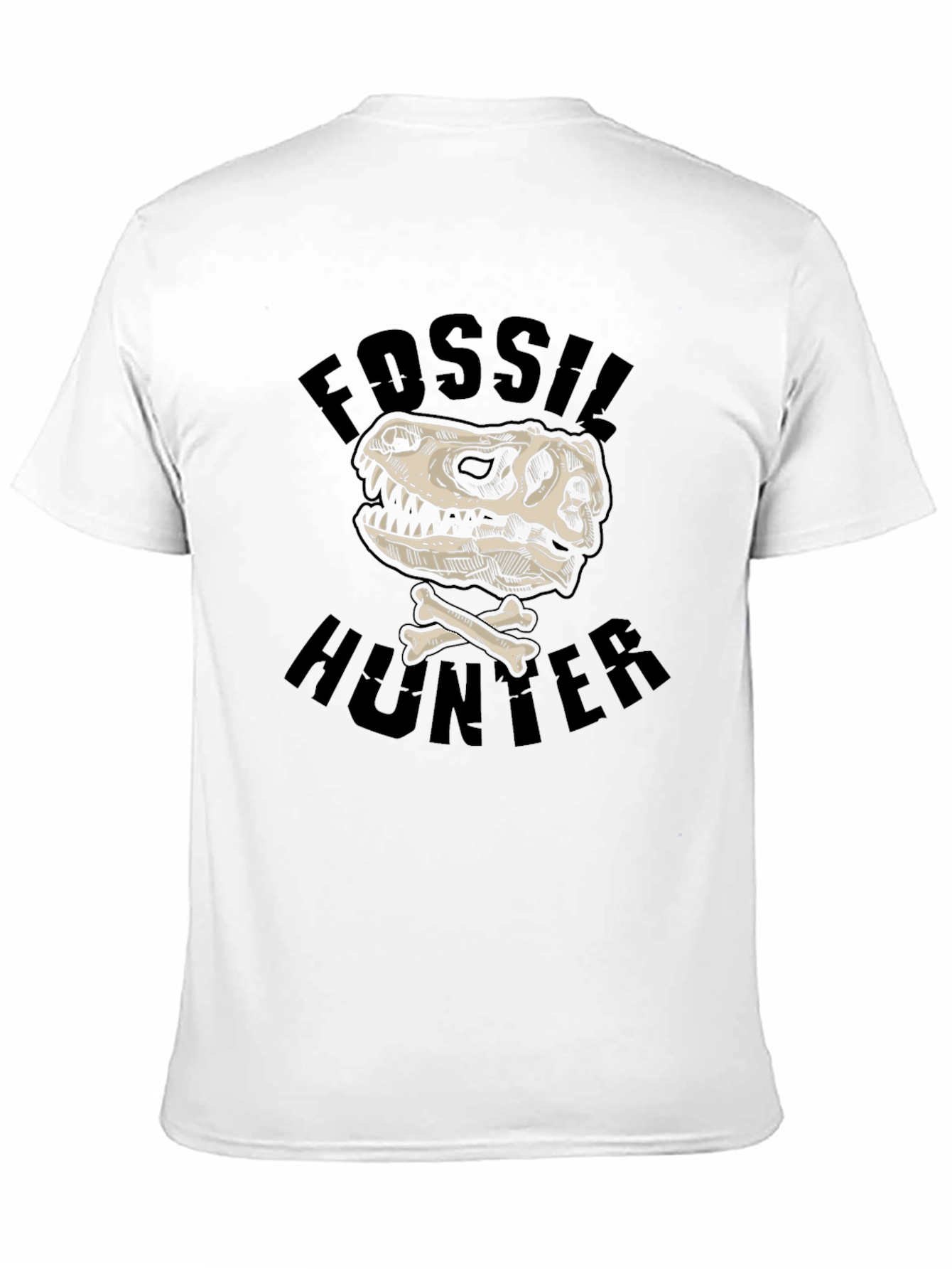 Fossil Hunter T-Rex Skull Graphic Tee - Black