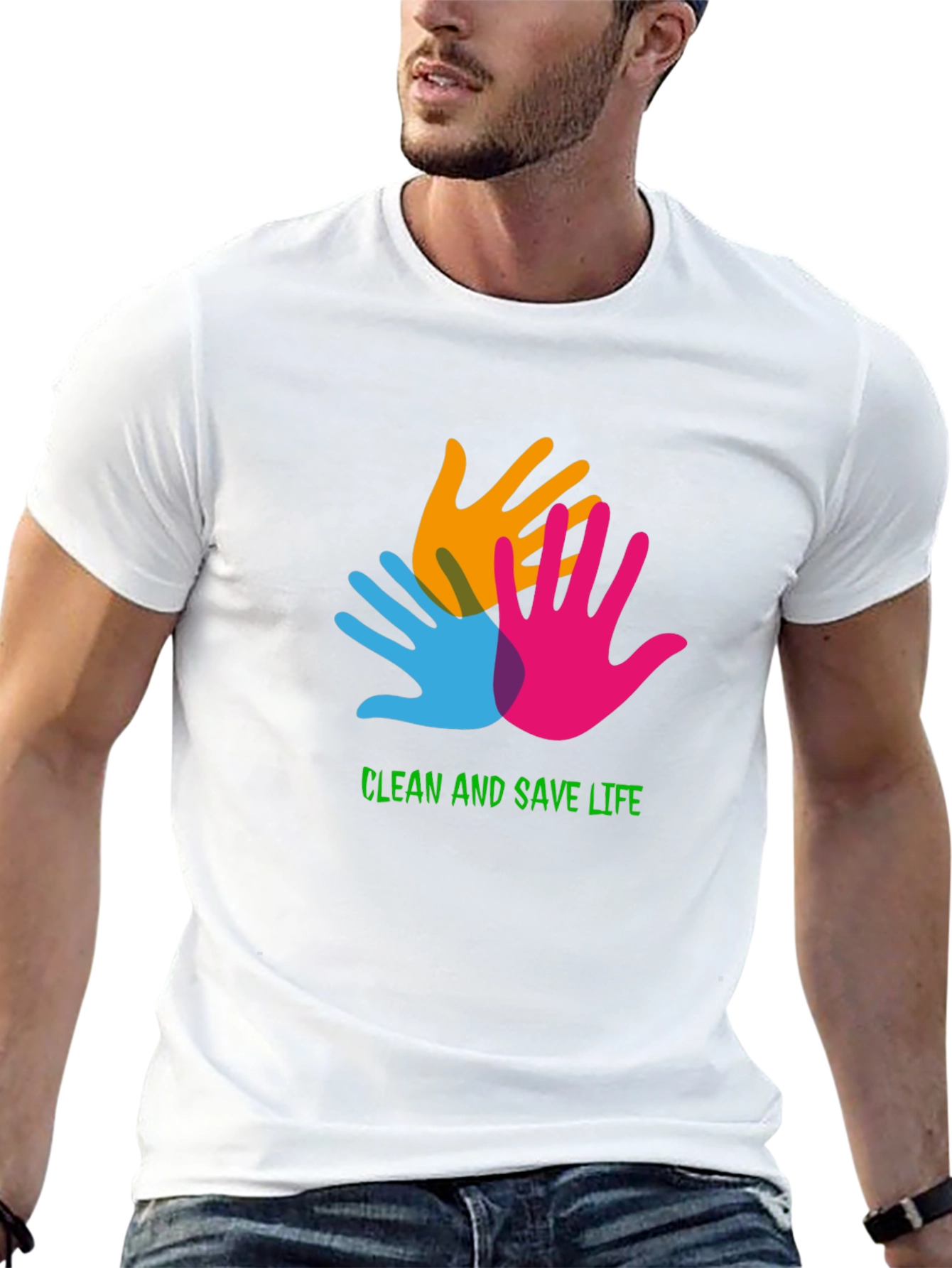 Clean and Save Life Black T-Shirt