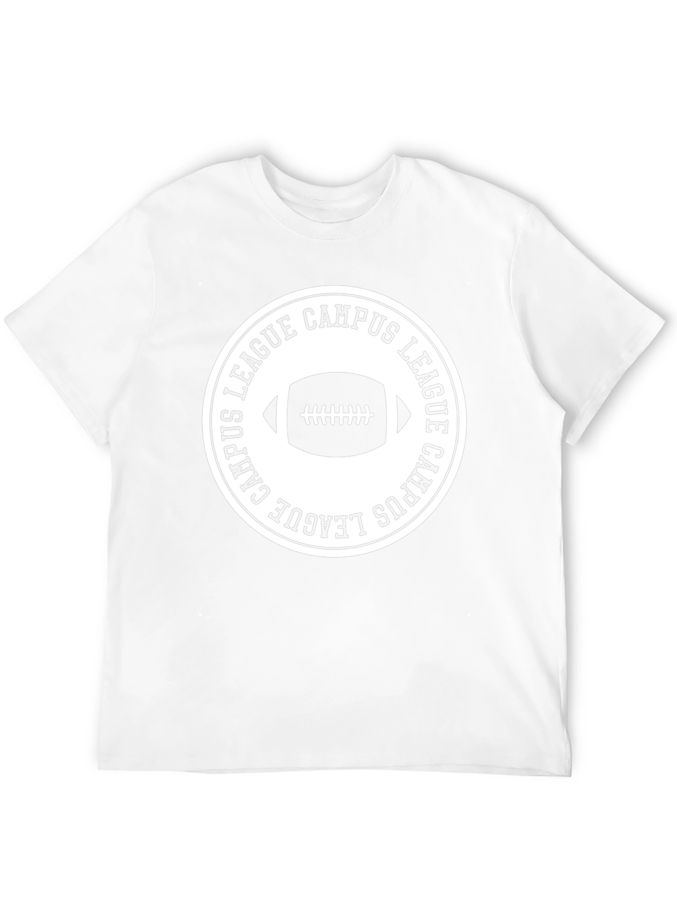 Campus League Football T-Shirt - Black