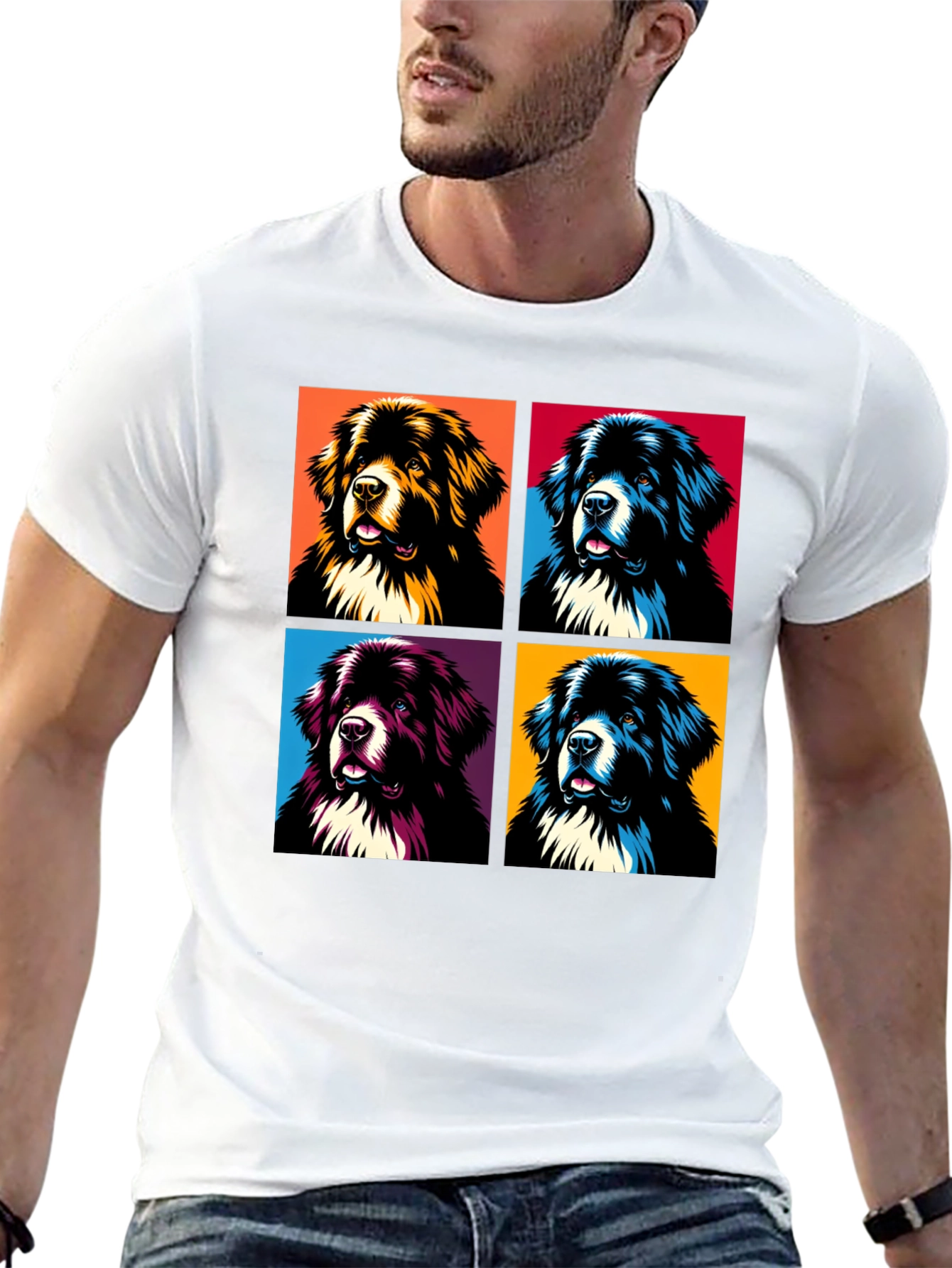 Pop Art Dog Breed Graphic T-Shirt