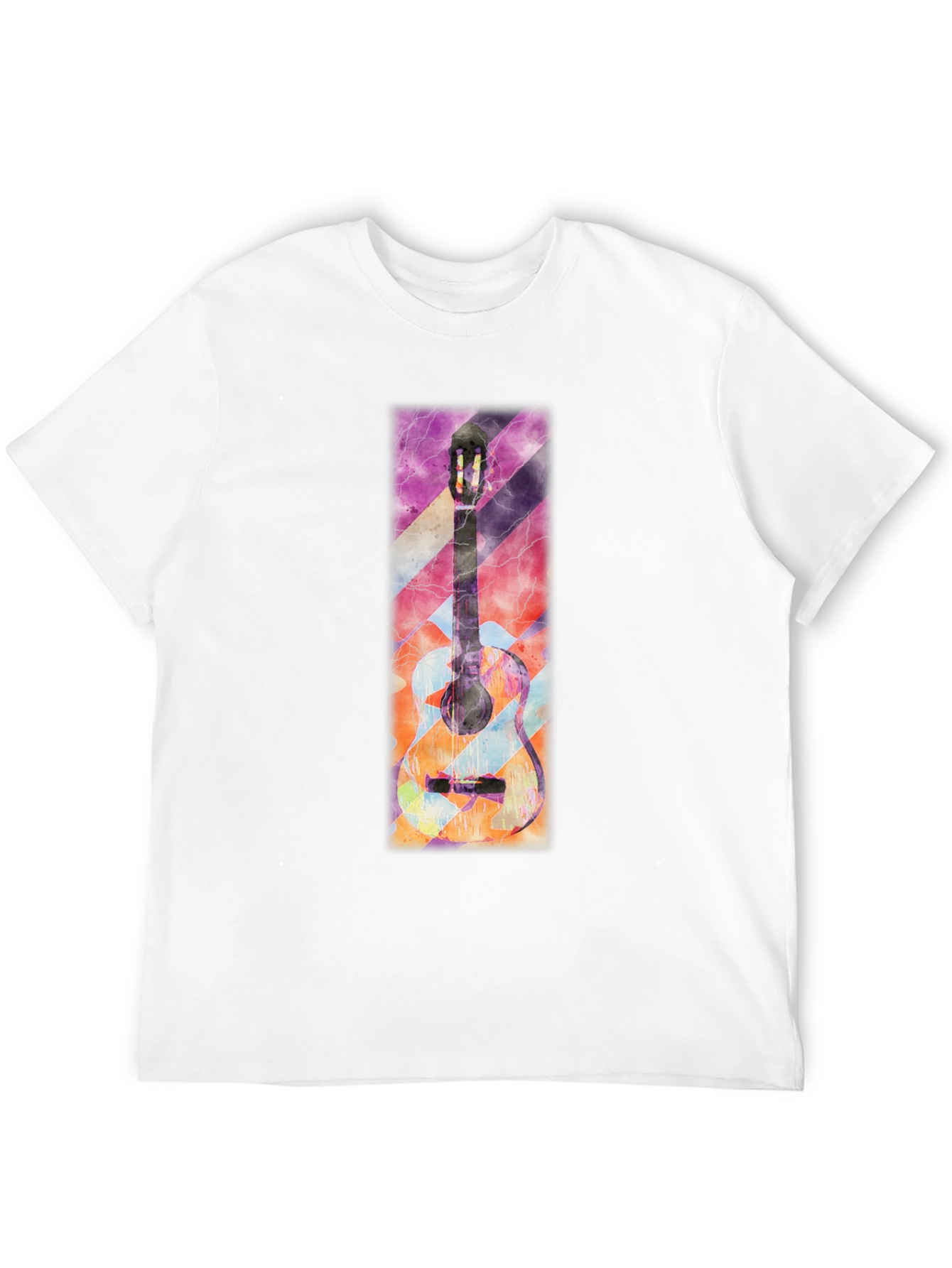 Abstract Guitar Graphic T-Shirt - Unique Music Lover Tee