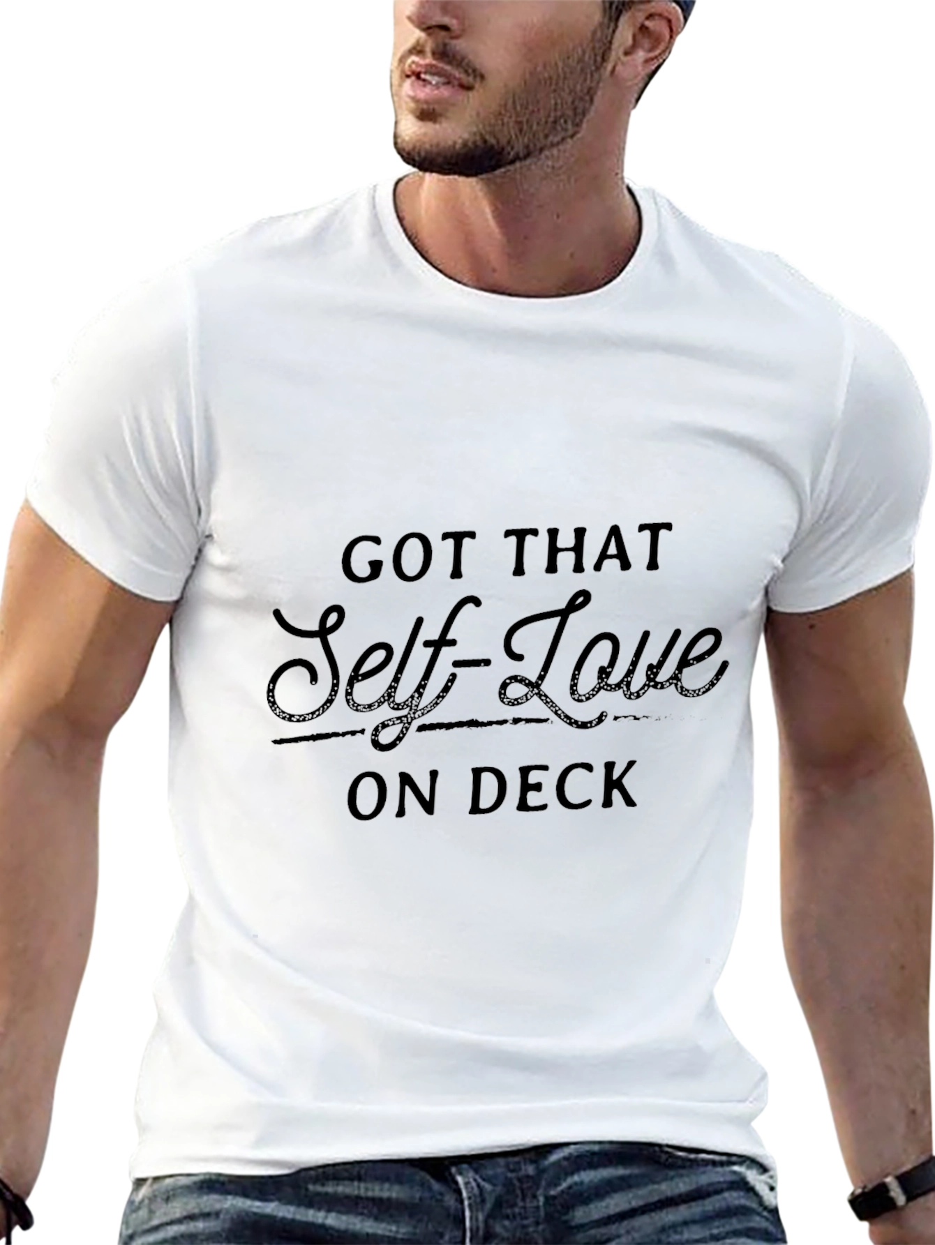 Got That Self-Love On Deck Black Tee