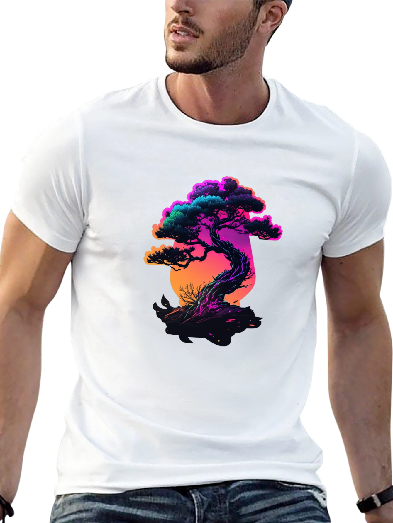 Bonsai Tree Graphic Tee - Stylish & Unique